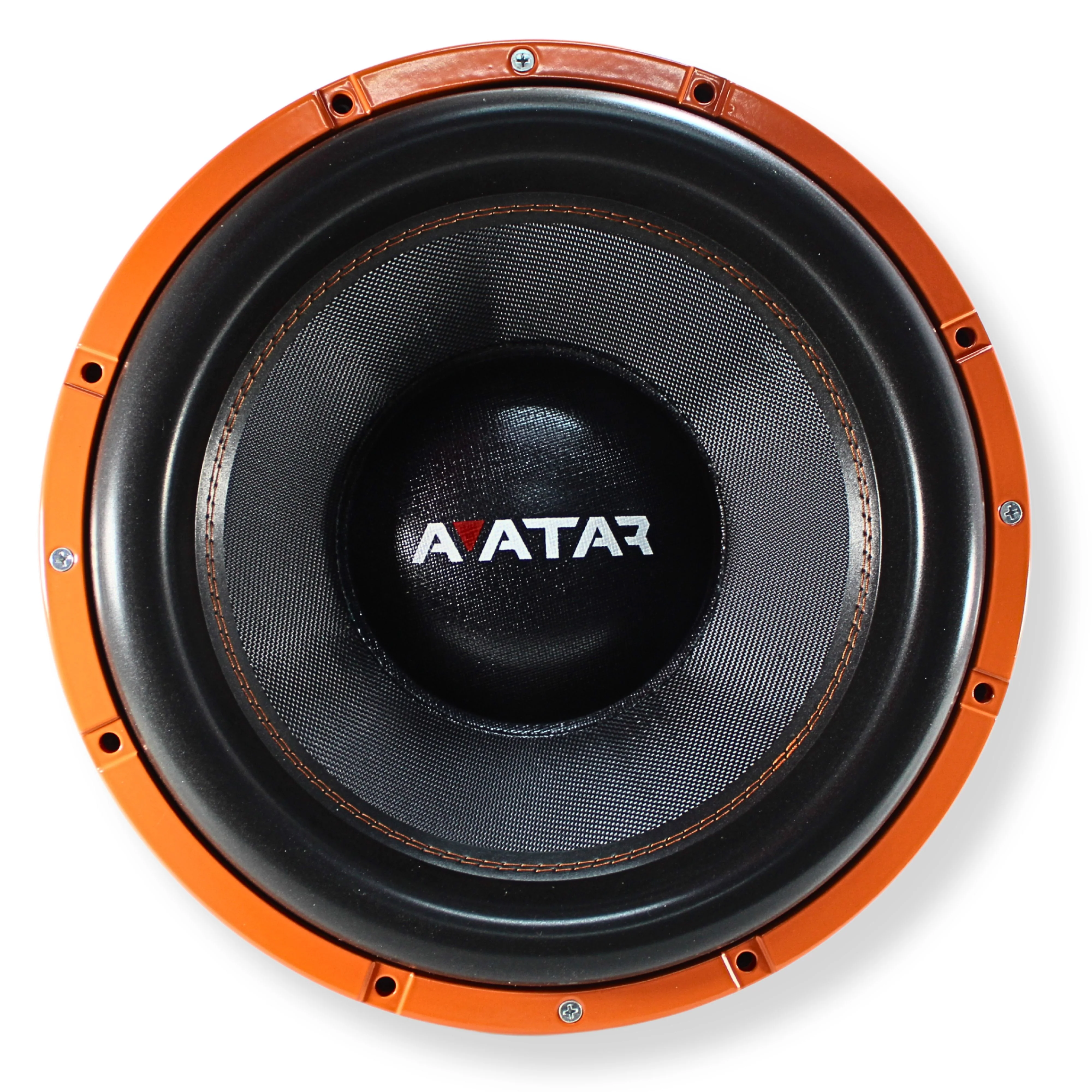 15" Dual 2-Ohm Car Audio Subwoofer 7600 watts, Avatar Volcano Orange SVL-1547-D2 - Image 2