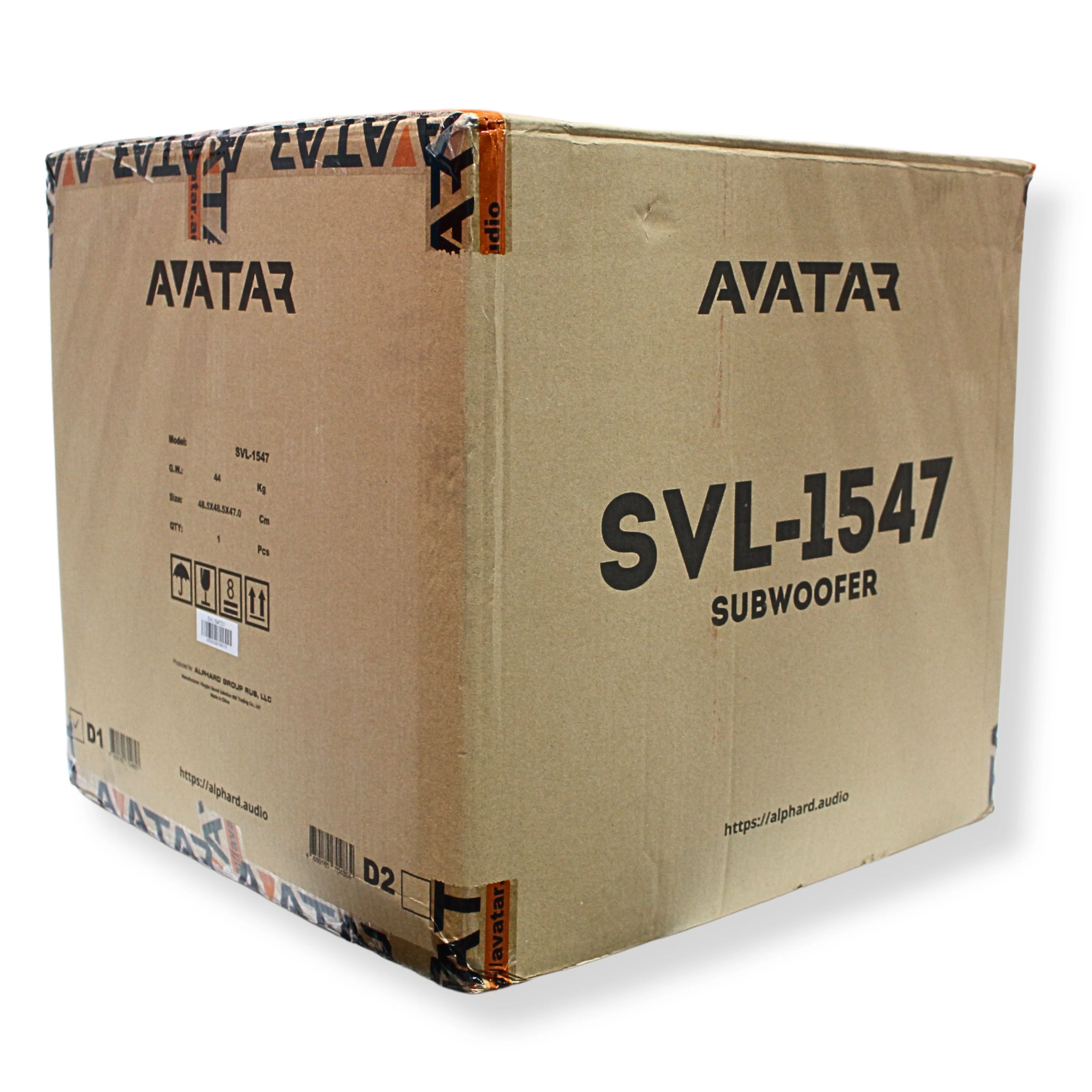 15" Dual 2-Ohm Car Audio Subwoofer 7600 watts, Avatar Volcano Orange SVL-1547-D2 - Image 8