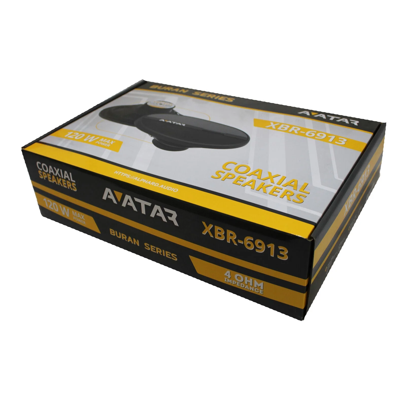 Avatar XBR-6913 6.9" 120 Watts 4 Ohm Black Coaxial Speakers - Image 4