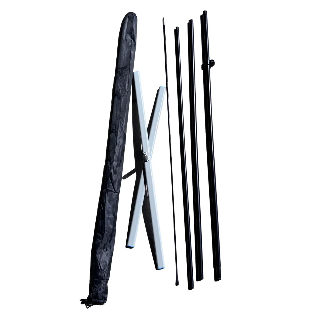 B2 Audio Beach Flag Feather Banner w Pole Kit & Base 2.4' x 14' - Image 3