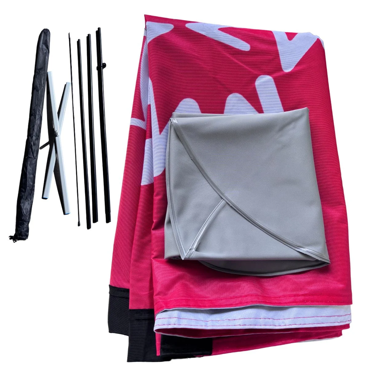 B2 Audio Beach Flag Feather Banner w Pole Kit & Base 2.4' x 14' - Image 5
