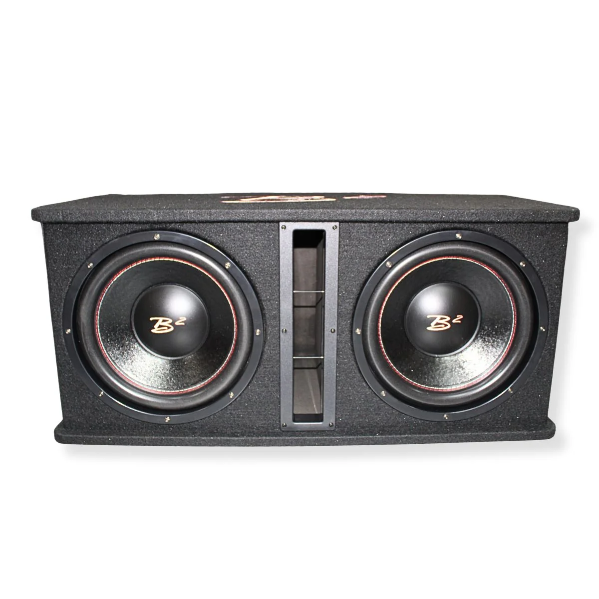 B2 Audio Dual 12" 1000W RMS Dual 2 Ohm Vented Loaded Subwoofer Enclosure DVPE212 - Image 2