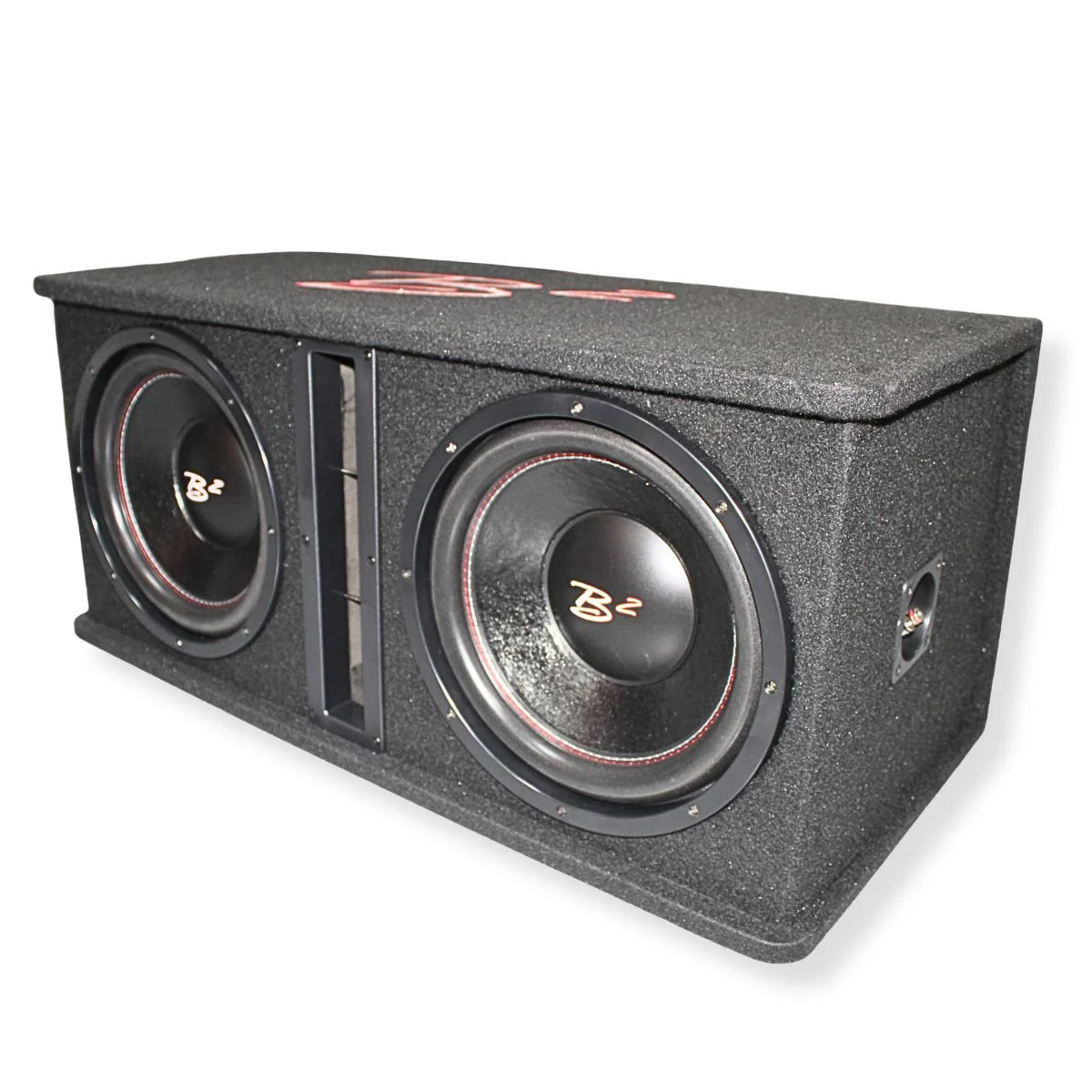 B2 Audio Dual 12" 1000W RMS Dual 2 Ohm Vented Loaded Subwoofer Enclosure DVPE212 - Image 3