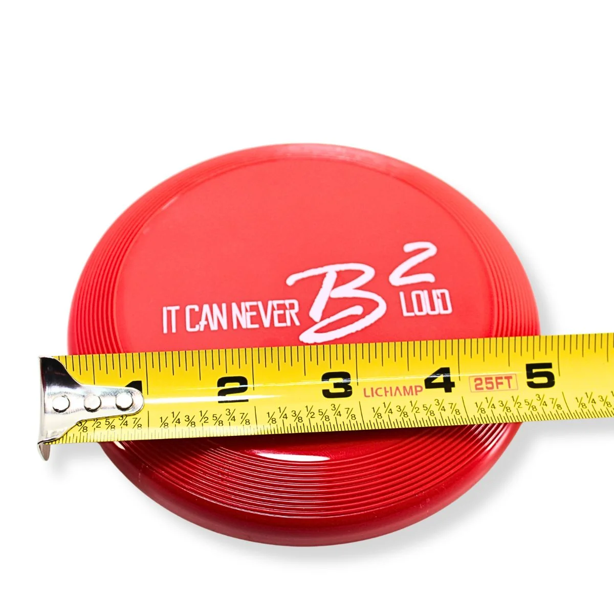 B2 Audio Mini Frisbee Red It Can Never B2 Loud Compact Throw Disc - Image 5