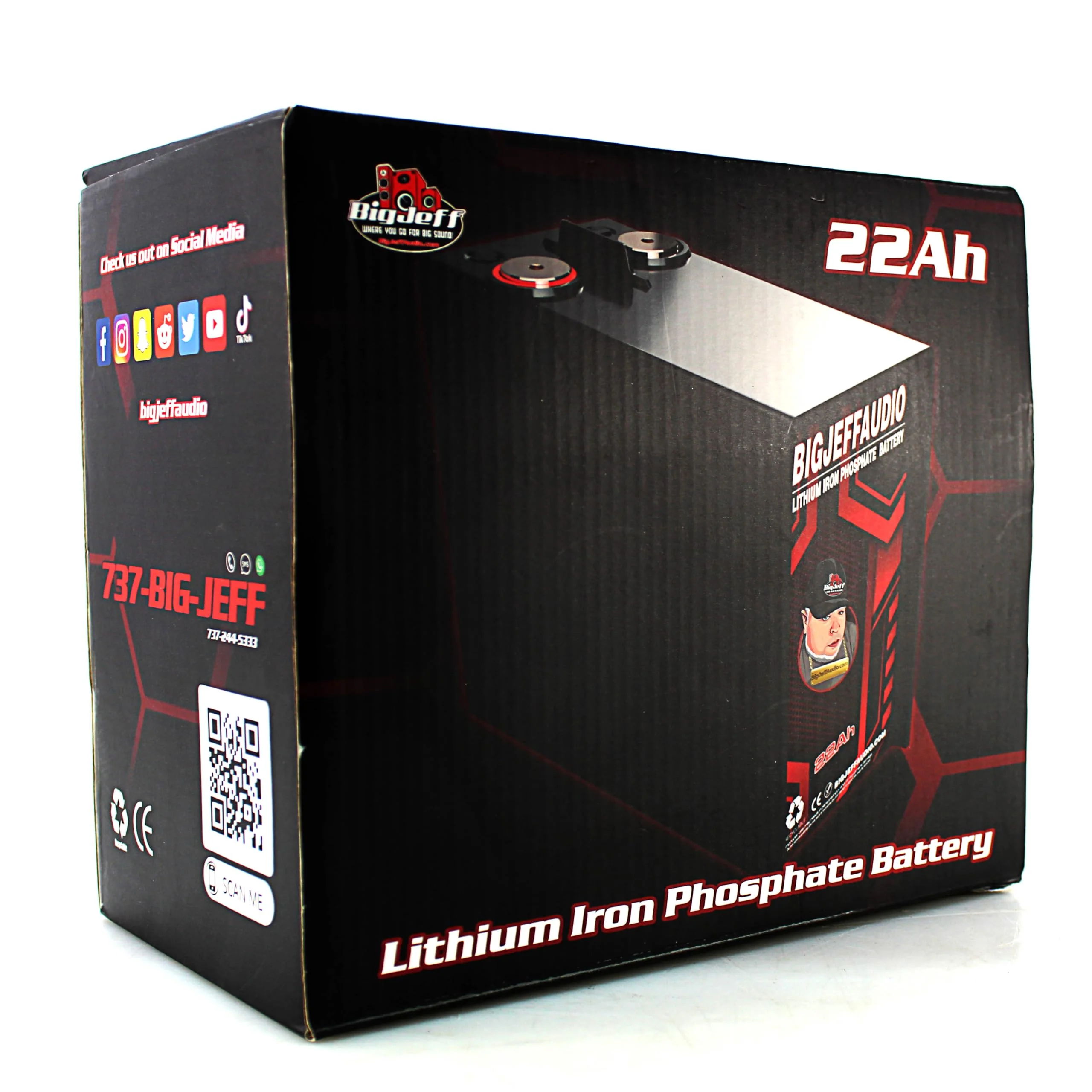 Big Jeff Car Audio Compact 22AH 12V Lithium LFP Battery 6000W / BJ-LI-22AH - Image 8