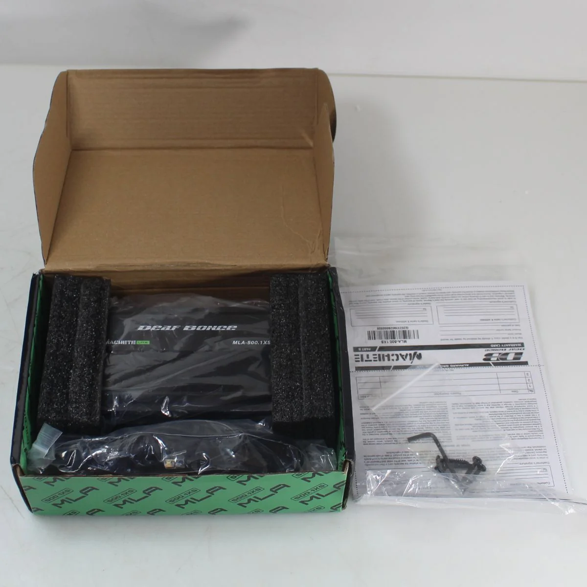 Deaf Bonce 500W 1 ohm Class D Machete Monoblock Amplifier MLA-500.1 XS OPEN BOX - Image 2