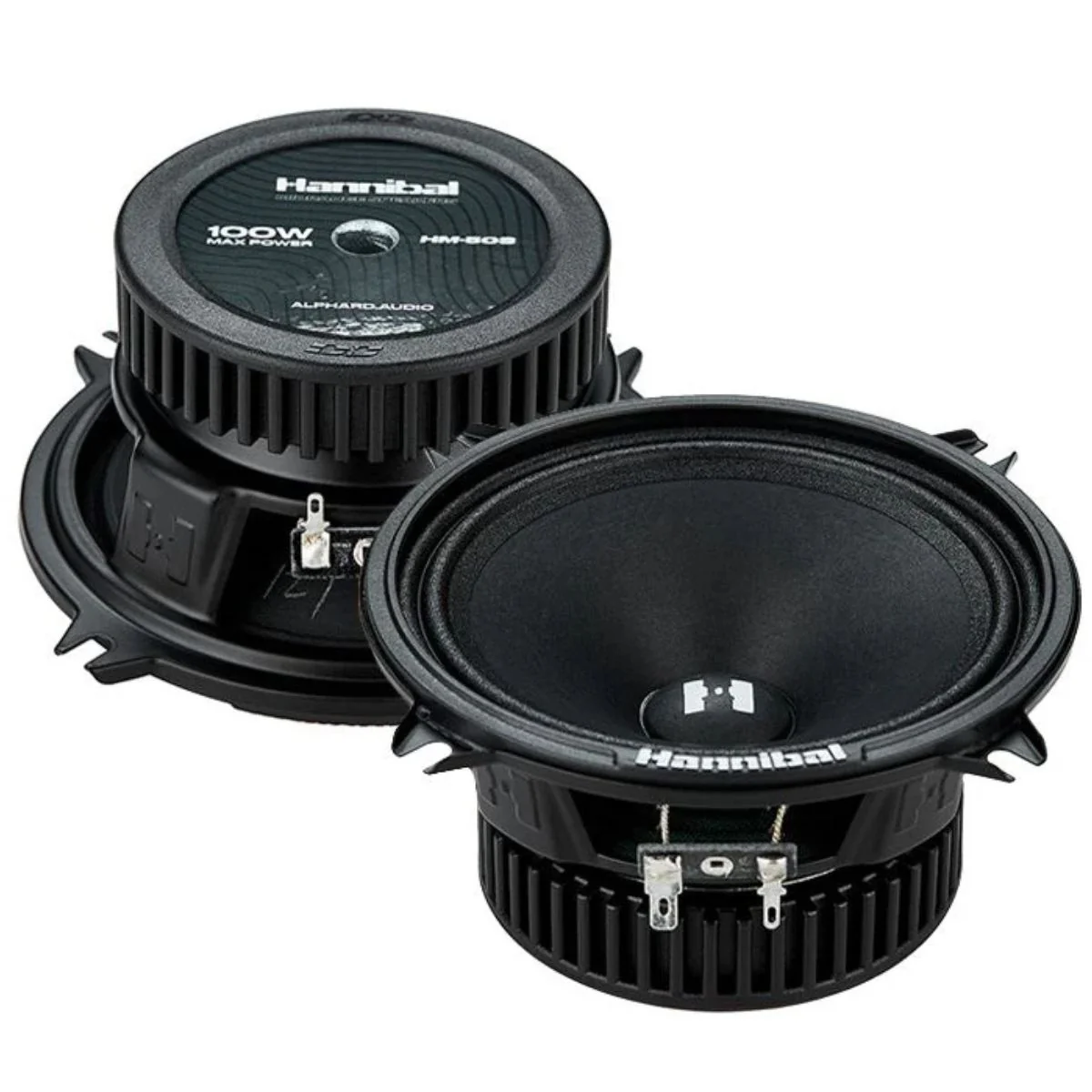 Deaf Bonce Hannibal 5.2" 50 W  RMS 4-Ohm Mid Range Car Audio Speakers Pair