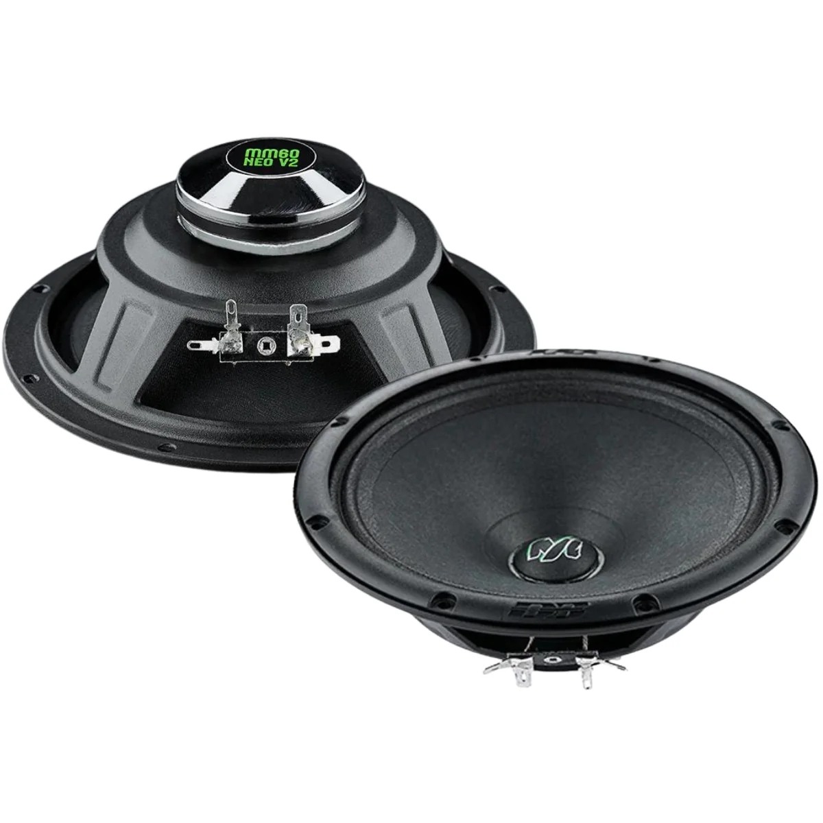 Pair of Deaf Bonce Machete 6.5" Mid-Range Speakers 200 Watt 4 Ohm Black MM-60NEO