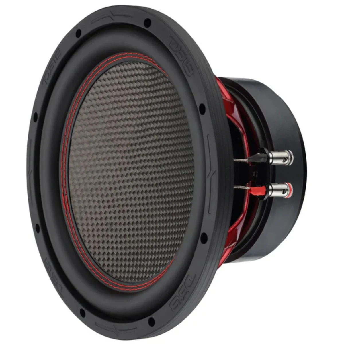 DS18 10" 600 Watt RMS Dual 4 Ohm Carbon Fiber Dust Cap Subwoofer GEN-X104DCF - Image 3