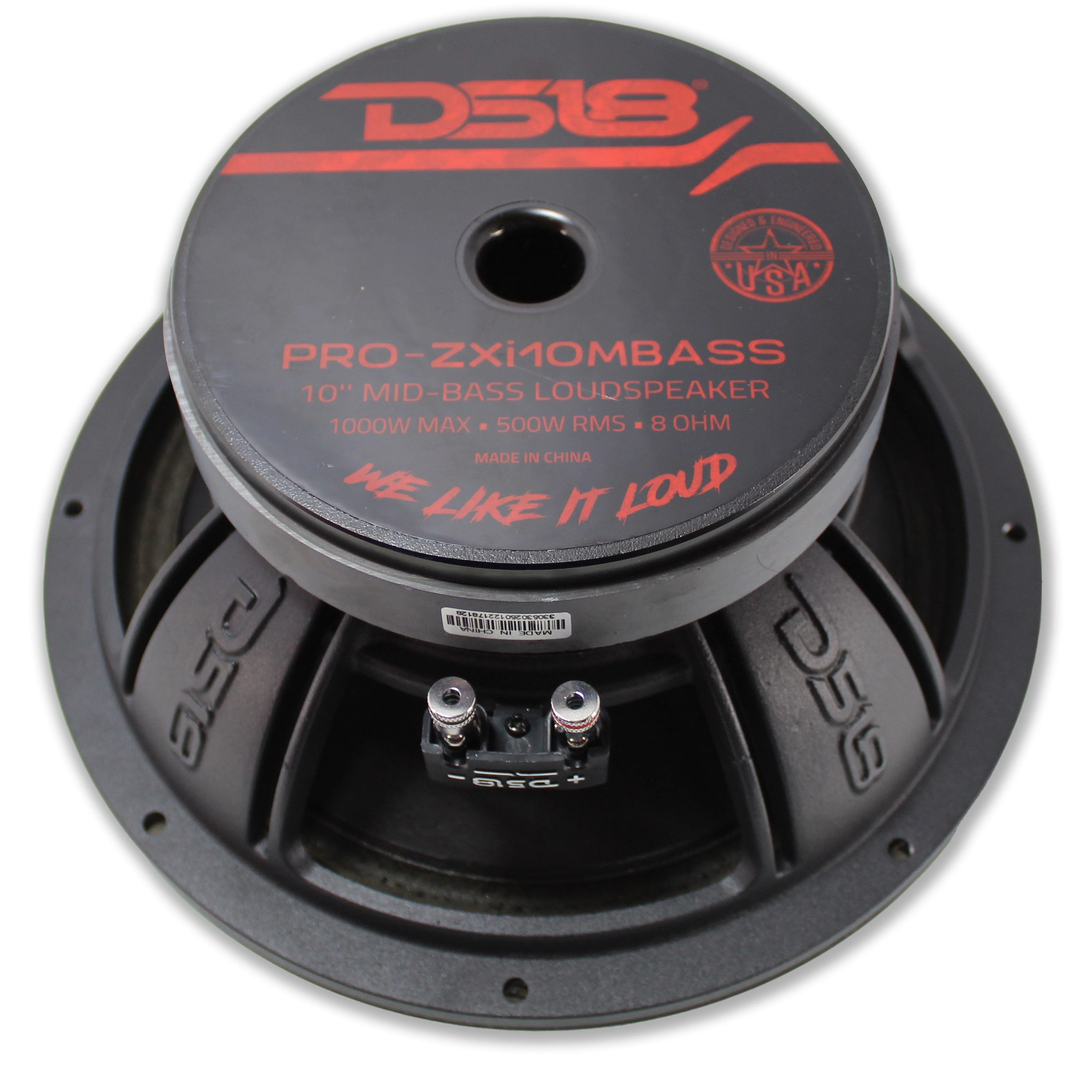 DS18 10" Motorcycle Mid-Bass 1000W 8Ohm Loudspeaker Pro PRO-ZXI10MBASS OPEN BOX - Image 2