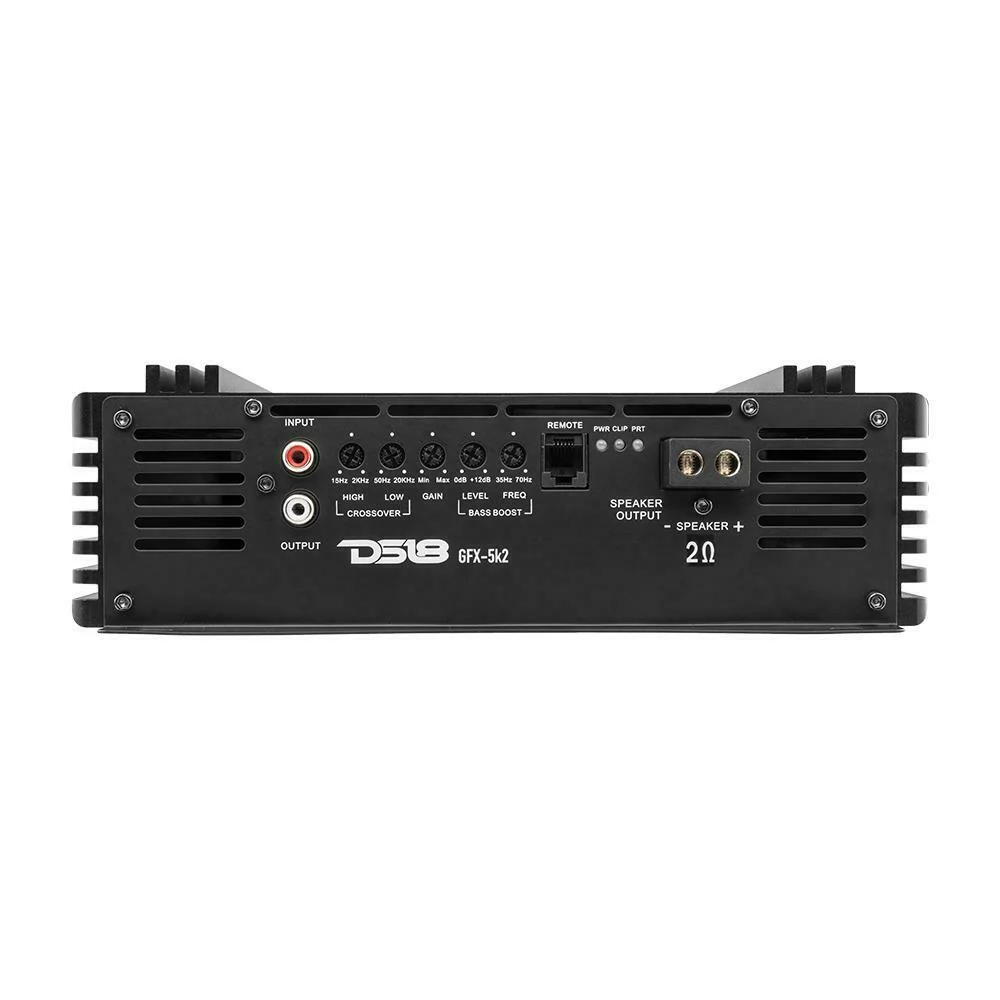 DS18 5000 Watts Monoblock Amplifier Full Range Class D with Bass Knob GFX-5k2 - Image 4