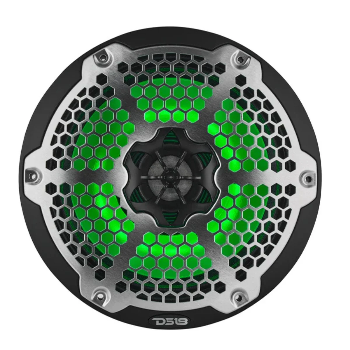 DS18 8" 250W RMS 4-Ohm Marine 2-Way Hybrid Speaker Pair w/ RGB LED NXL-8MD-BK - Image 4