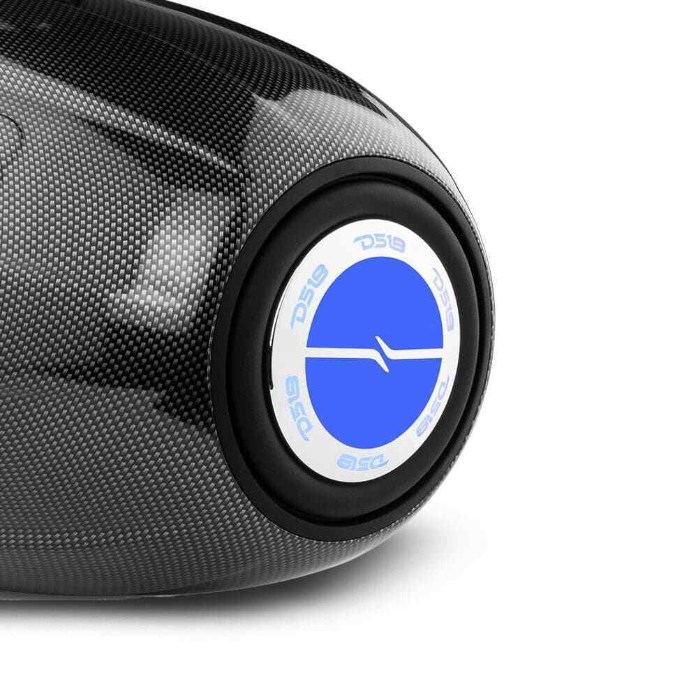 DS18 8" 540W 4 Ohm Neo Marine Carbon Fiber Towers w/ RGB LED & Passive Radiator - Image 8