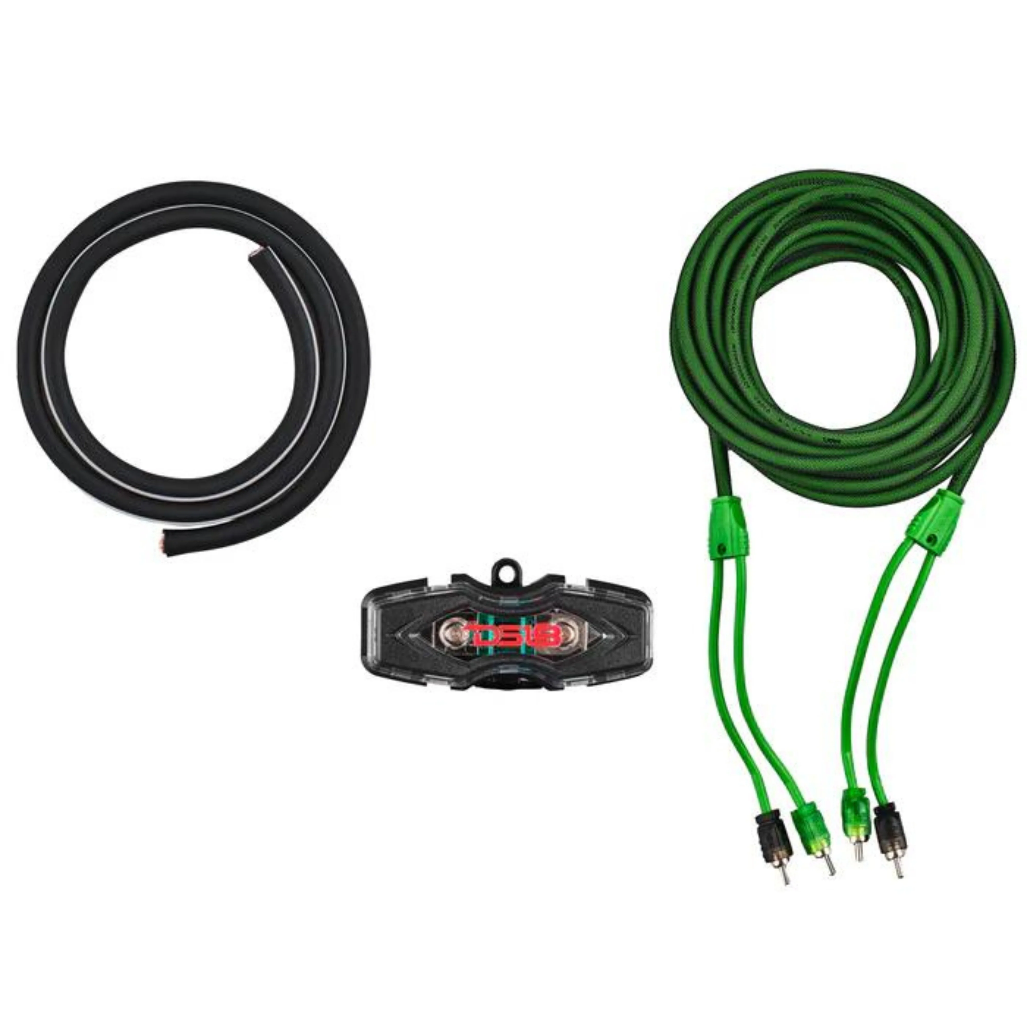 DS18 AKIT4 CCA 4-Gauge Amplifier Installation Kit - Green / DS-AKIT4-GR - Image 2