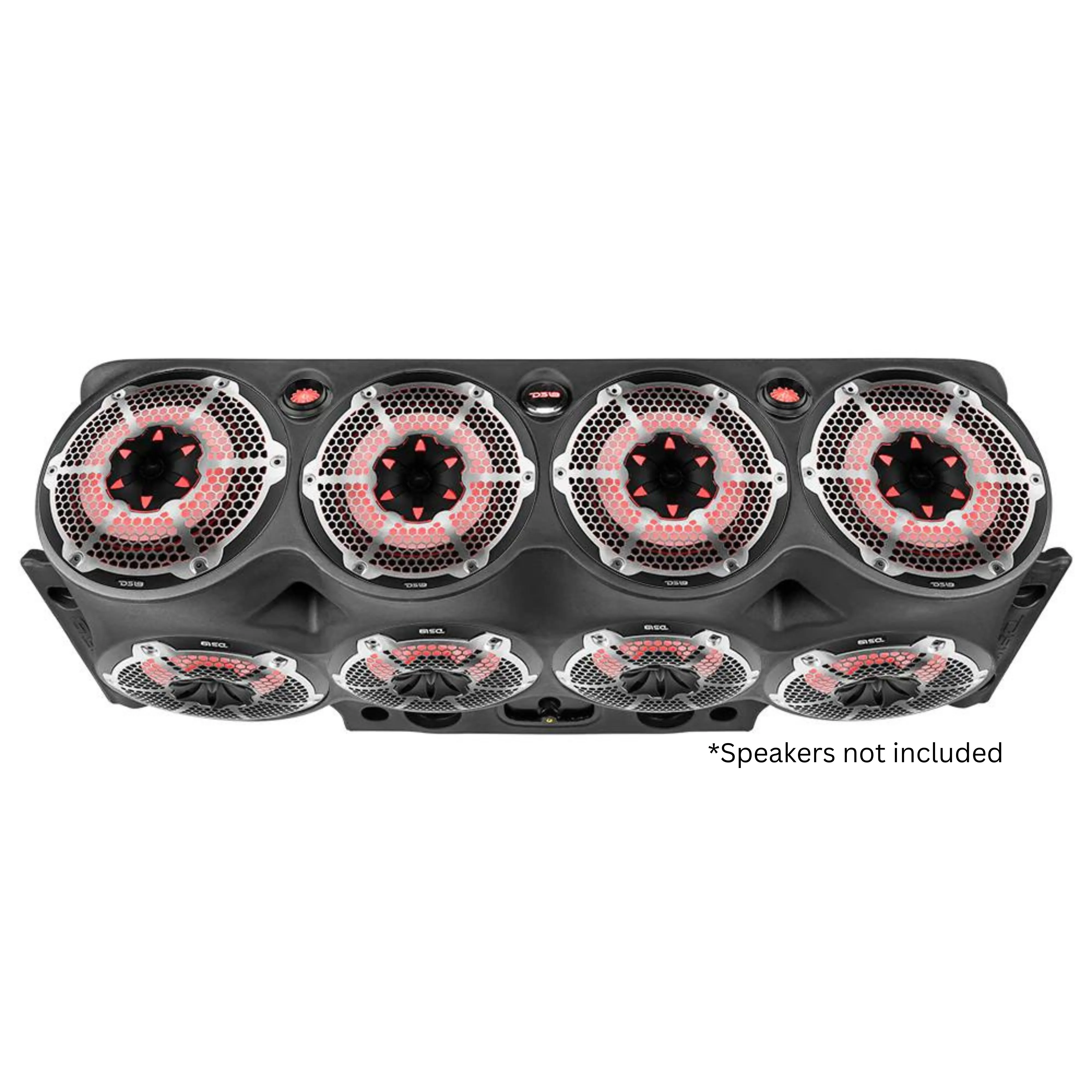 DS18 Black Overhead Sound Bar Empty Enclosure for Jeep Wrangler 07-17 JK-SBARXL - Image 2