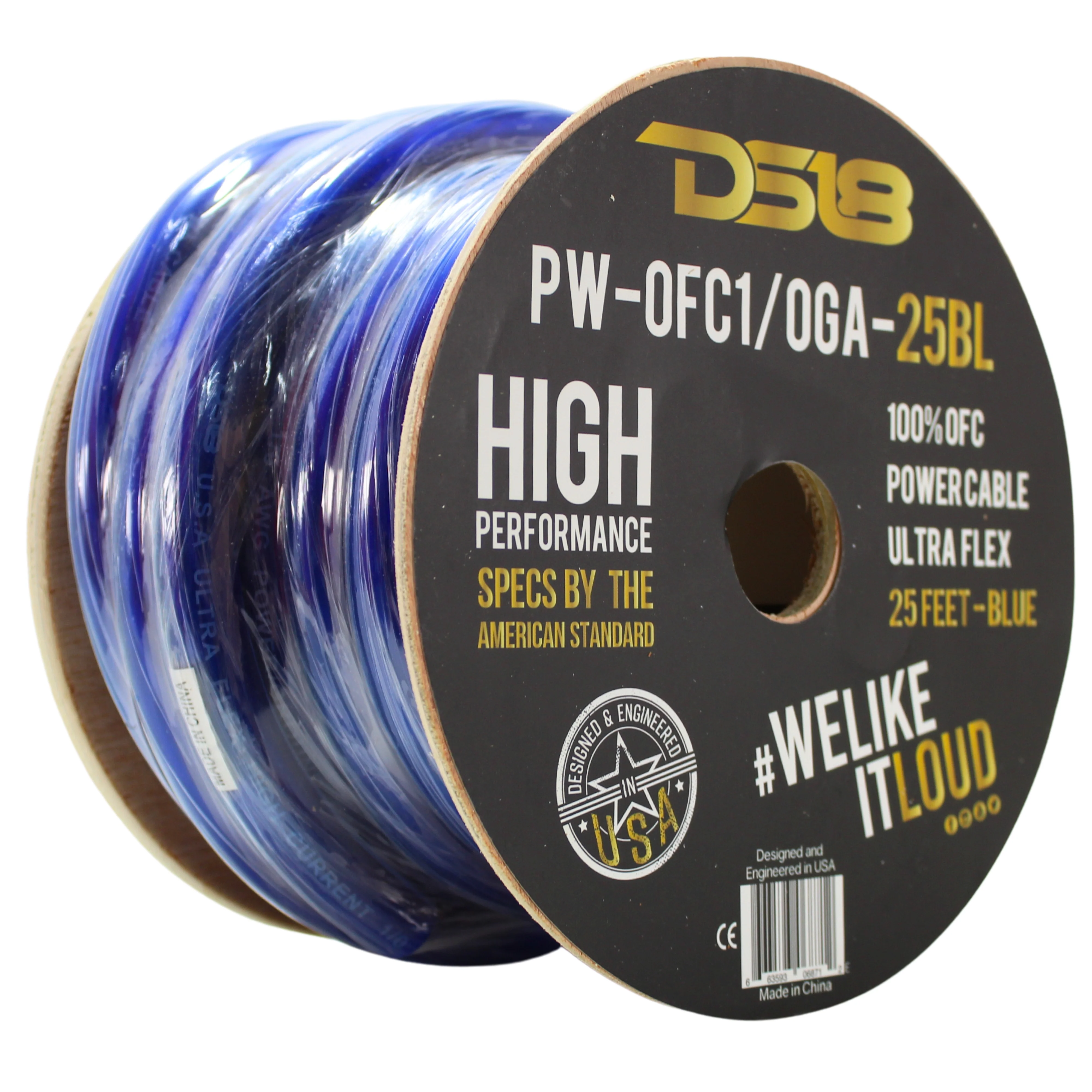 DS18 Ultra Flex 100% OFC 0GA Ground Power Wire Blue Lot Cut By The Foot - Image 2