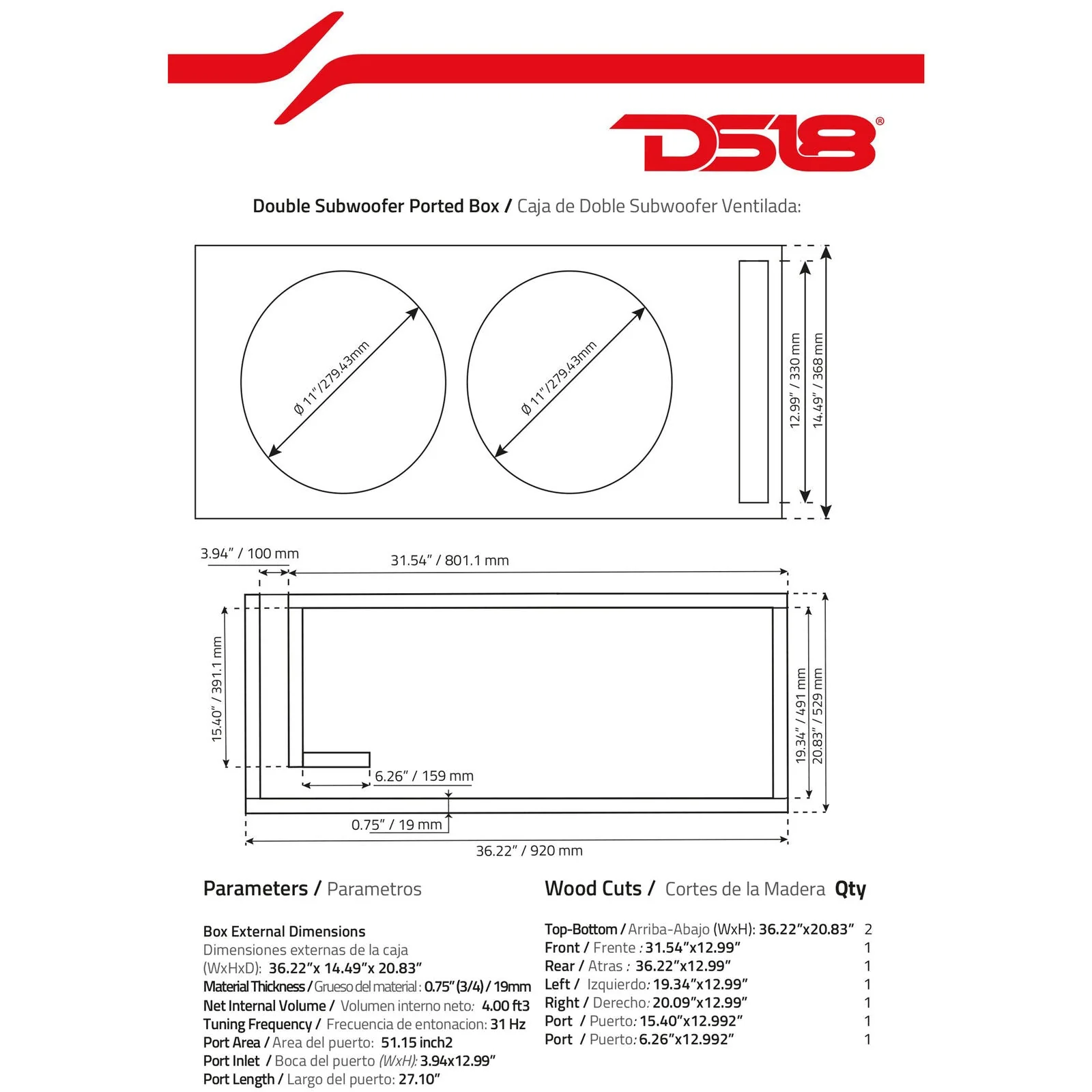 DS18 Elite-Z 12" 1500 Watts Dual Voice Coil 2 Ohm Subwoofer ZR12.2D - Image 7