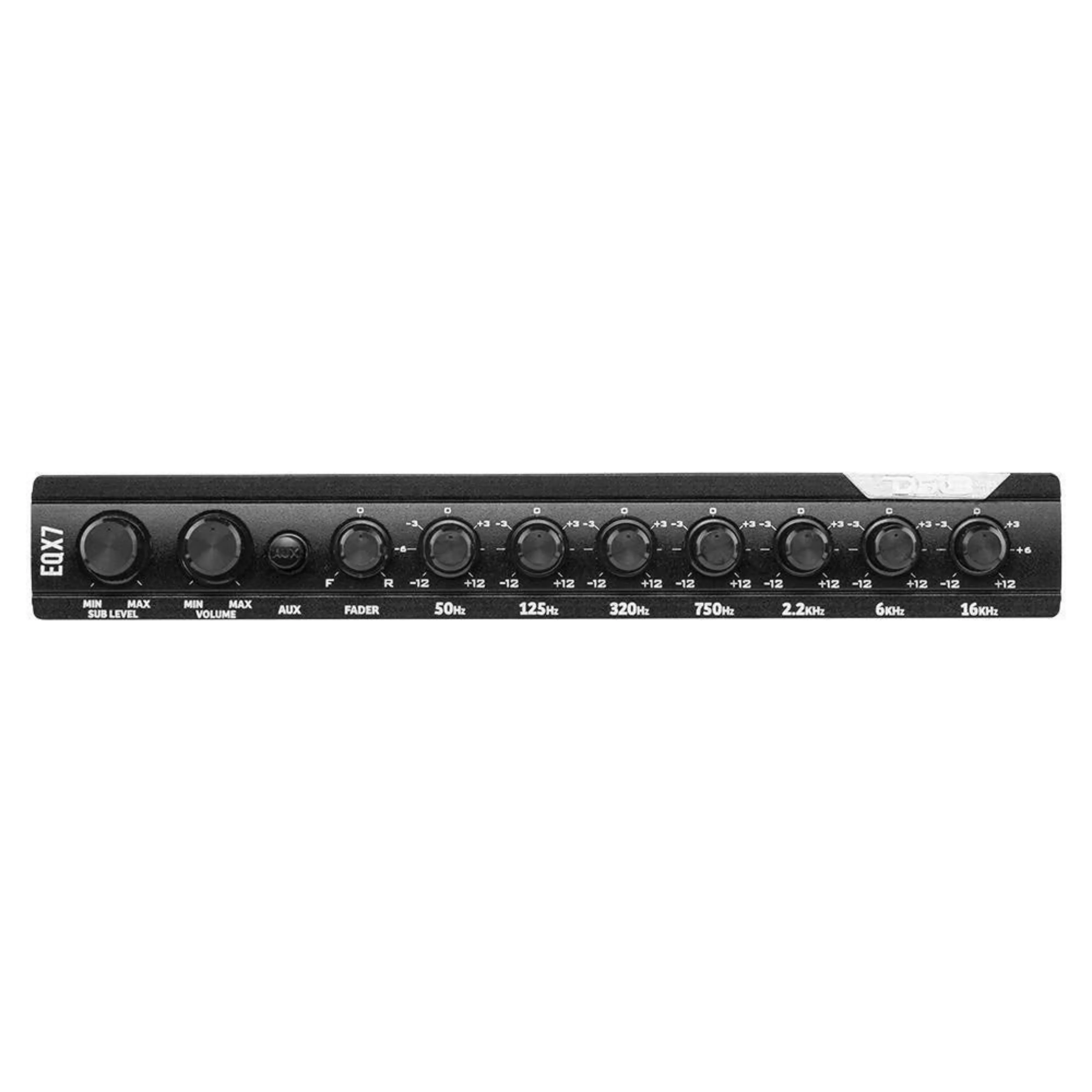 DS18 High Volt 1/2 Din 7 Band Stereo Equalizer with Subwoofer Control EQX7 - Image 4