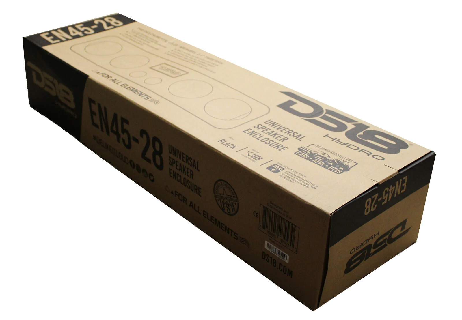 DS18 Hydro Black 5.25" Universal Speaker & Tweeter Enclosure EN45-28 - Image 4