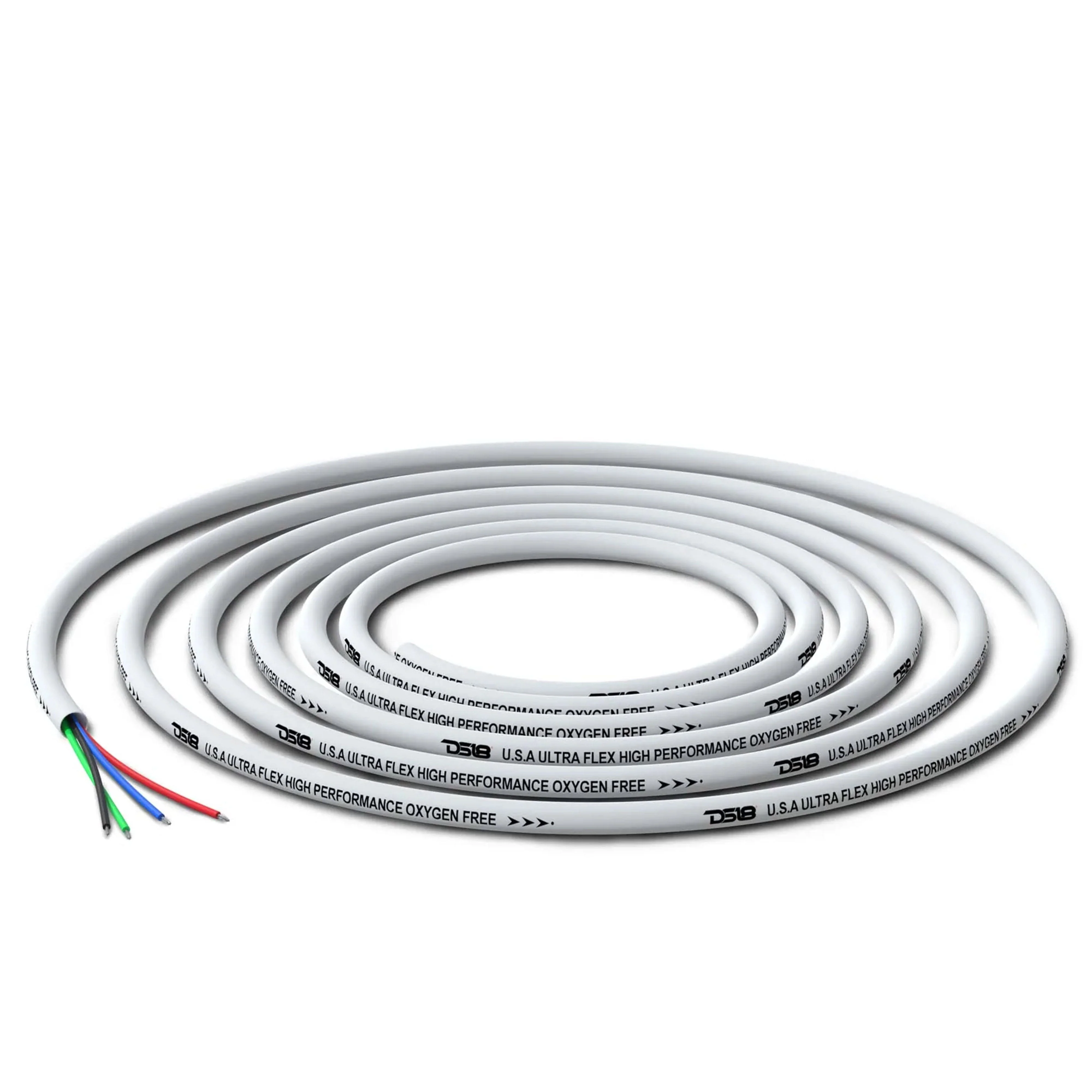 DS18 Hydro Marine & Powersport 18GA RBG LED Wire Tinned Oxygen Free Copper 100FT - Image 2