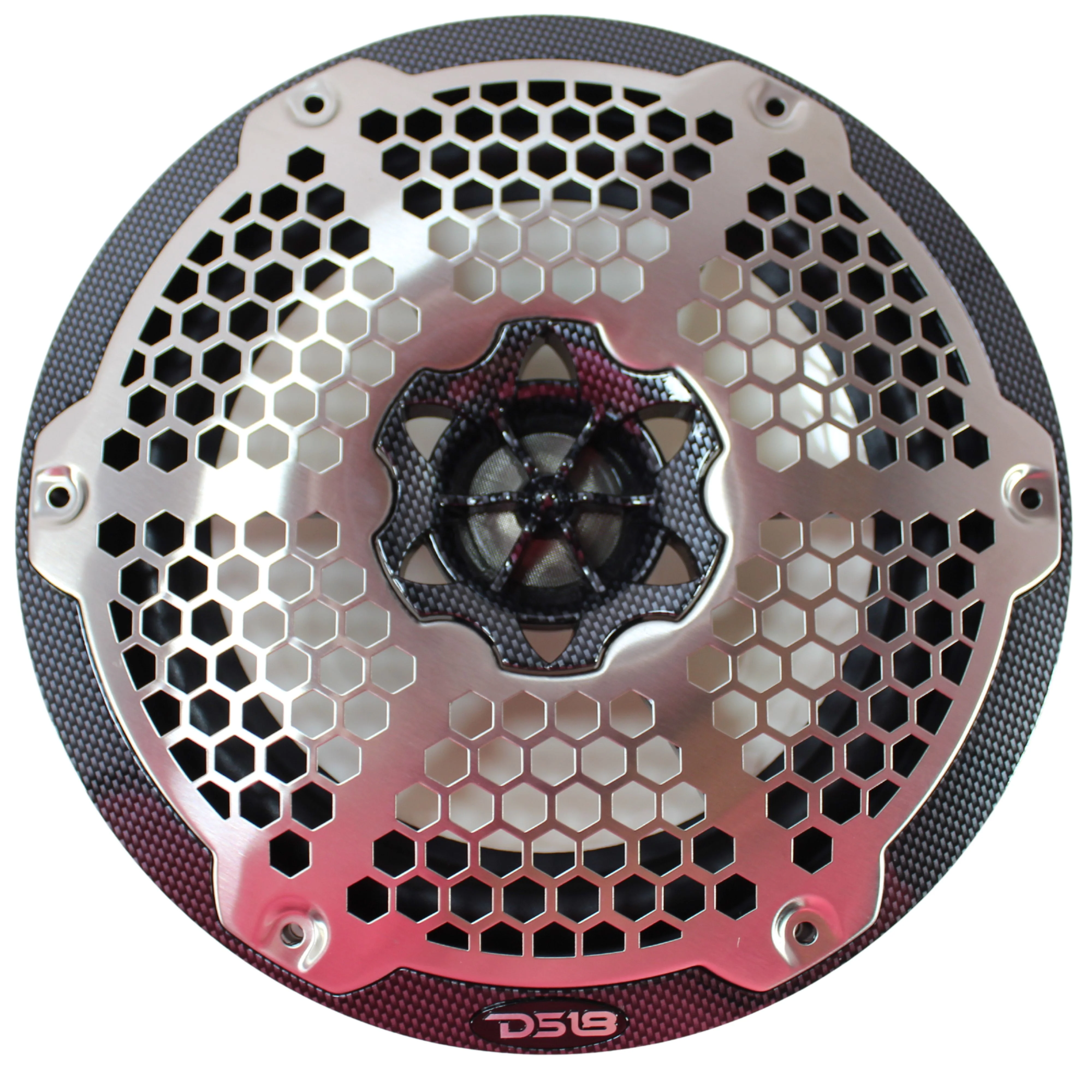 DS18 Pair of 8" 2-way 4 OHM 150W Coaxial Marine Grade Speakers w/ LED RGB lights - Image 2