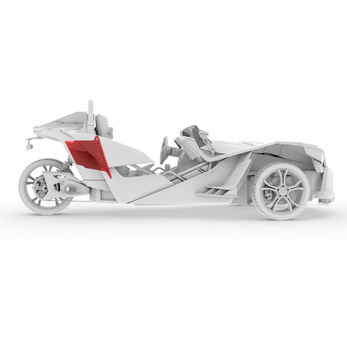 DS18 Polaris Slingshot 2015+ Rear 10" Loaded Sub Enclosure RGB SLG-RSUB10LDV2 - Image 7