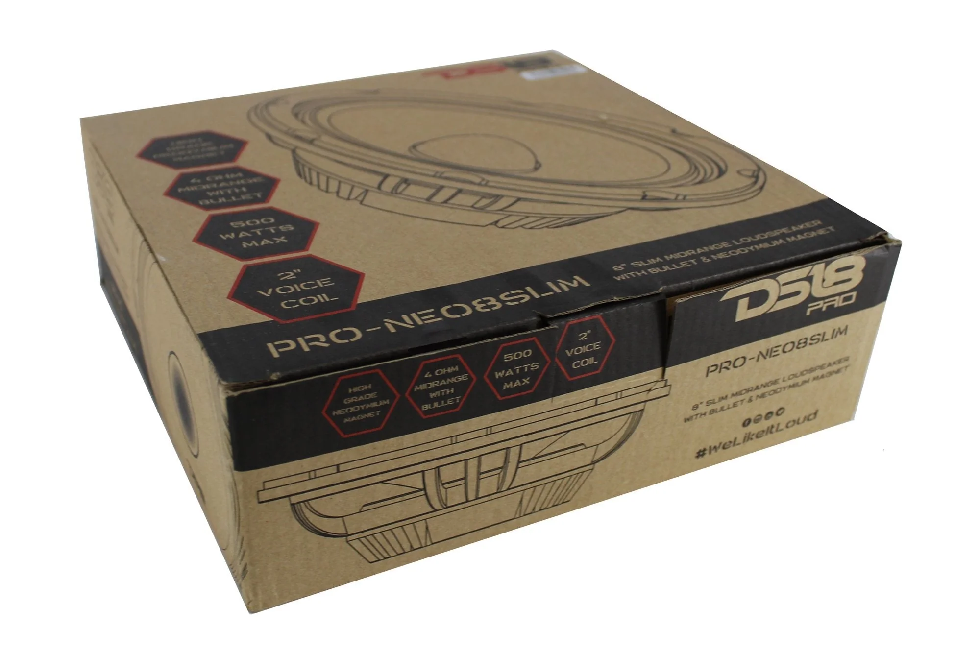 8" Shallow Midrange Loudspeaker 500W 4 Ohm DS18 PRO-NEO8SLIM - Image 6