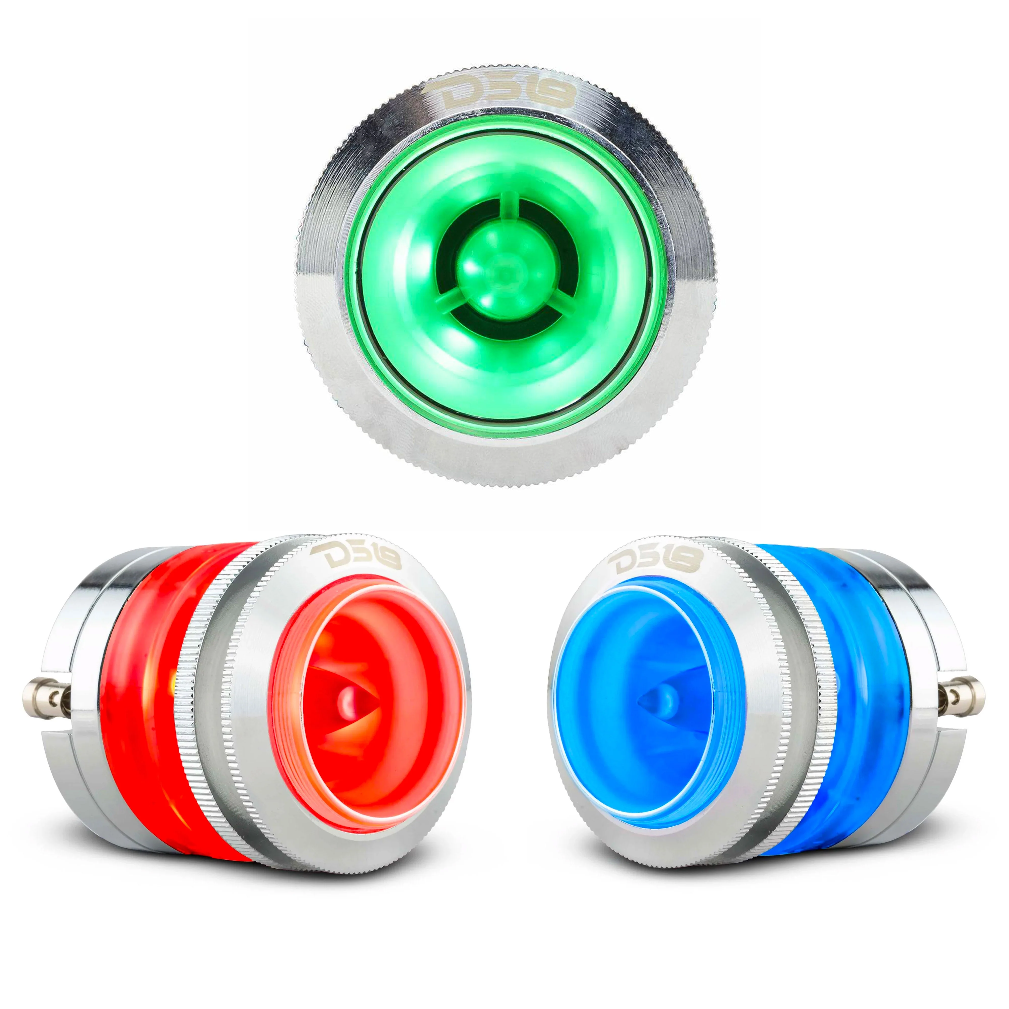DS18 Car Audio 1" Super Bullet Tweeter 200 Watt 4 Ohm RGB LED Neodymium PRO-TW7L