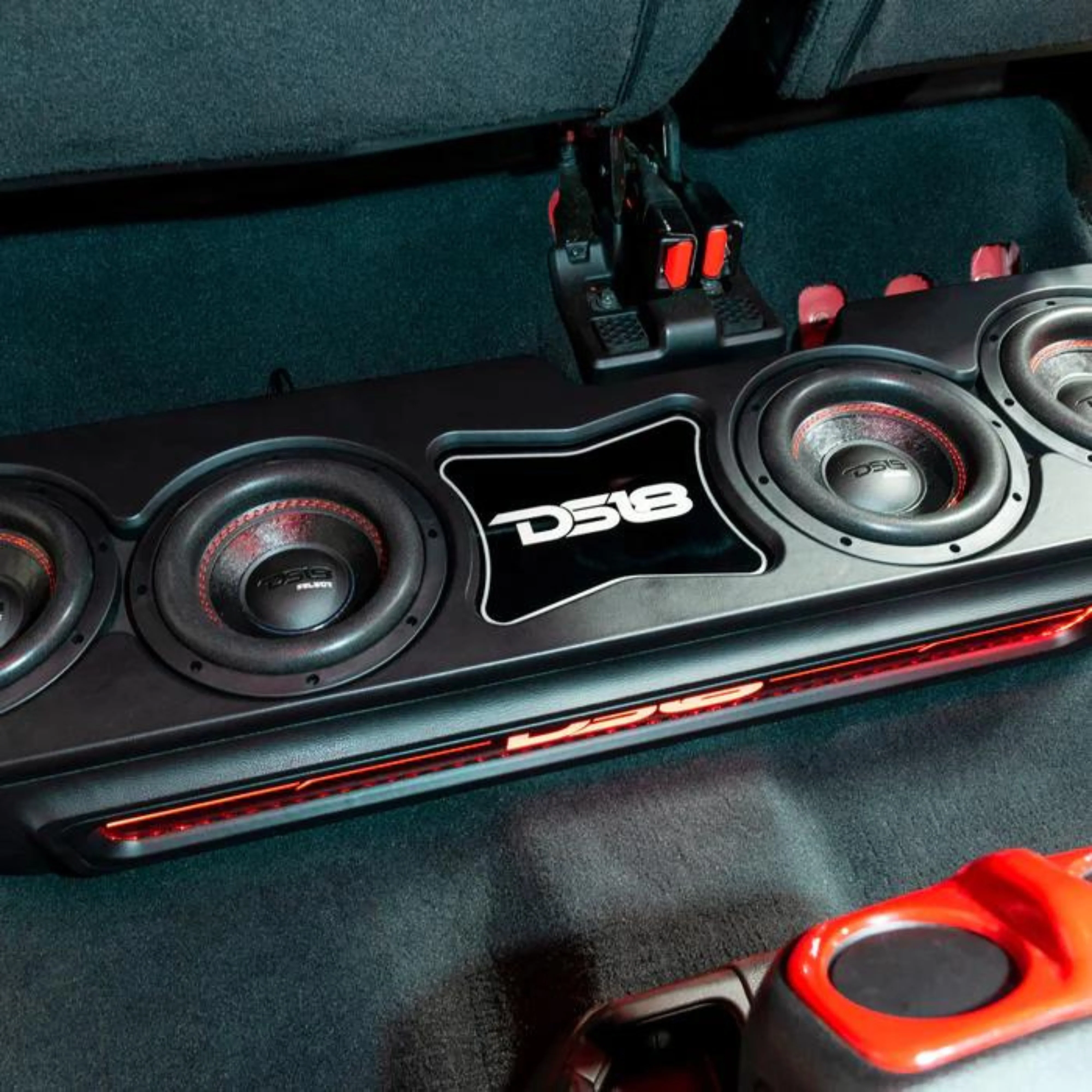 DS18 Quad 8" Sealed Subwoofer Loaded Enclosure For 2020-23 Jeep JT - Image 6