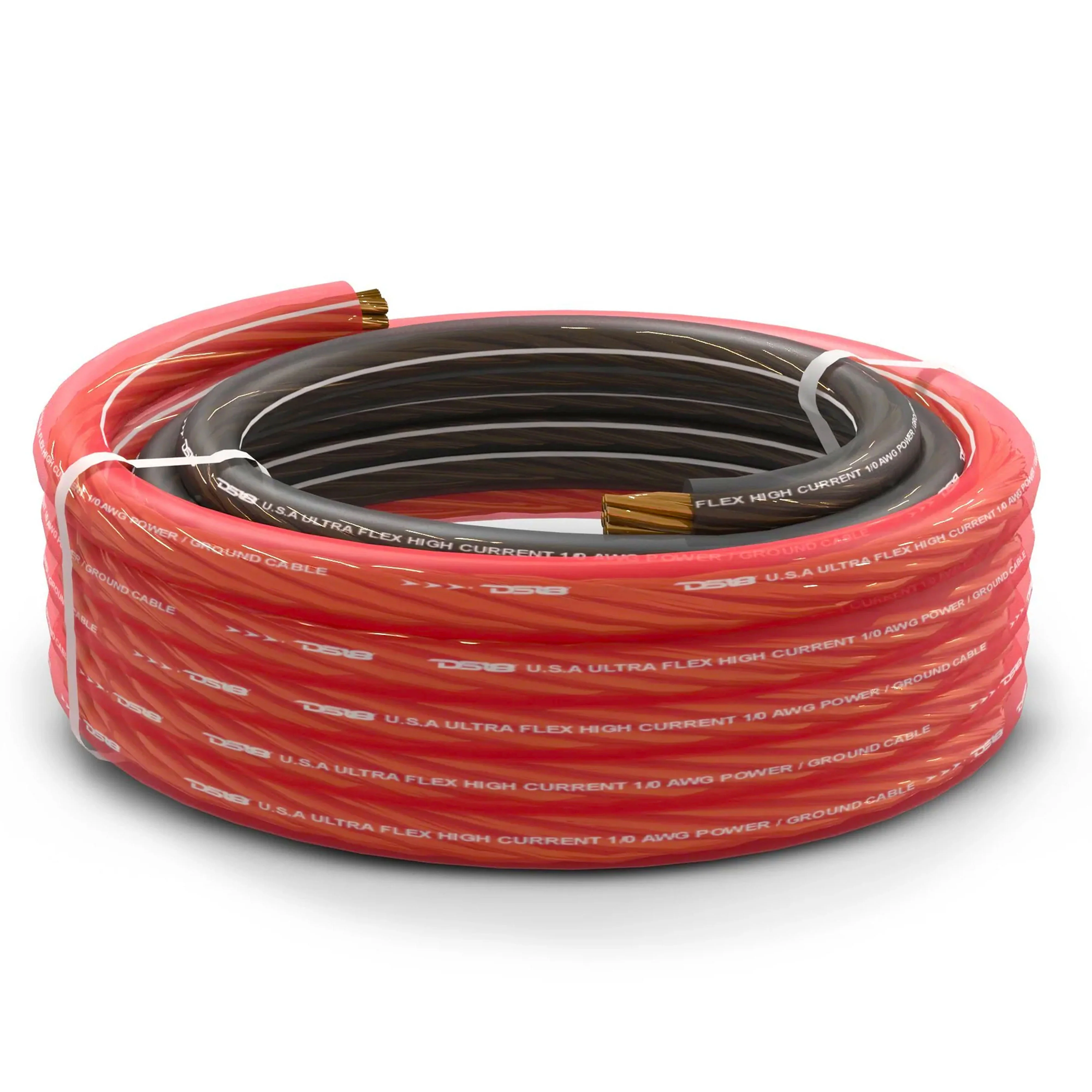 DS18 Ultra Flex 1/0GA Pre-cut CCA Power & Ground Cable/Wire 5FT Black & 20FT Red - Image 4