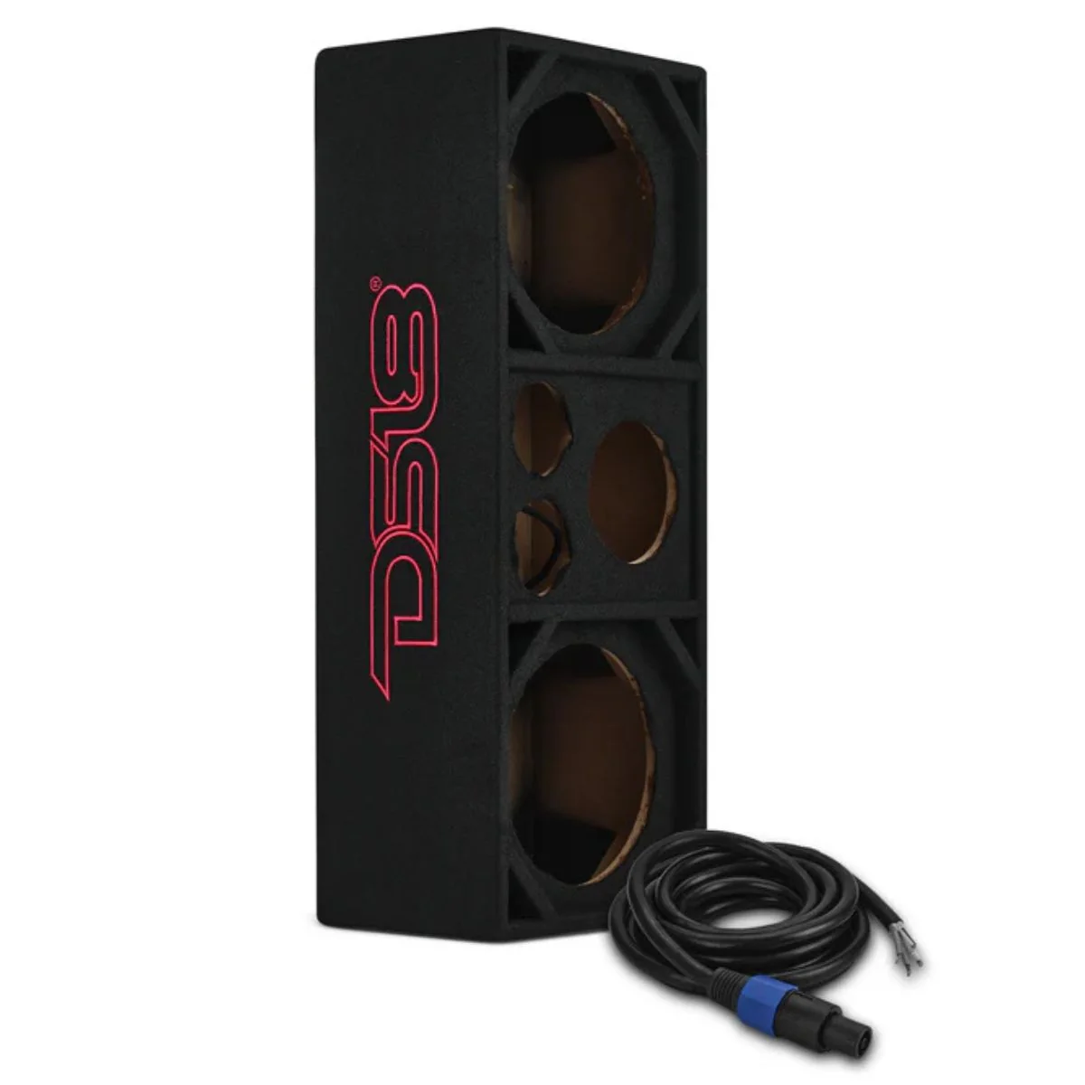 Dual 12” + Dual 4” Tweeter + 2” Driver Ported Voceteo Enclosure Speakon Ready