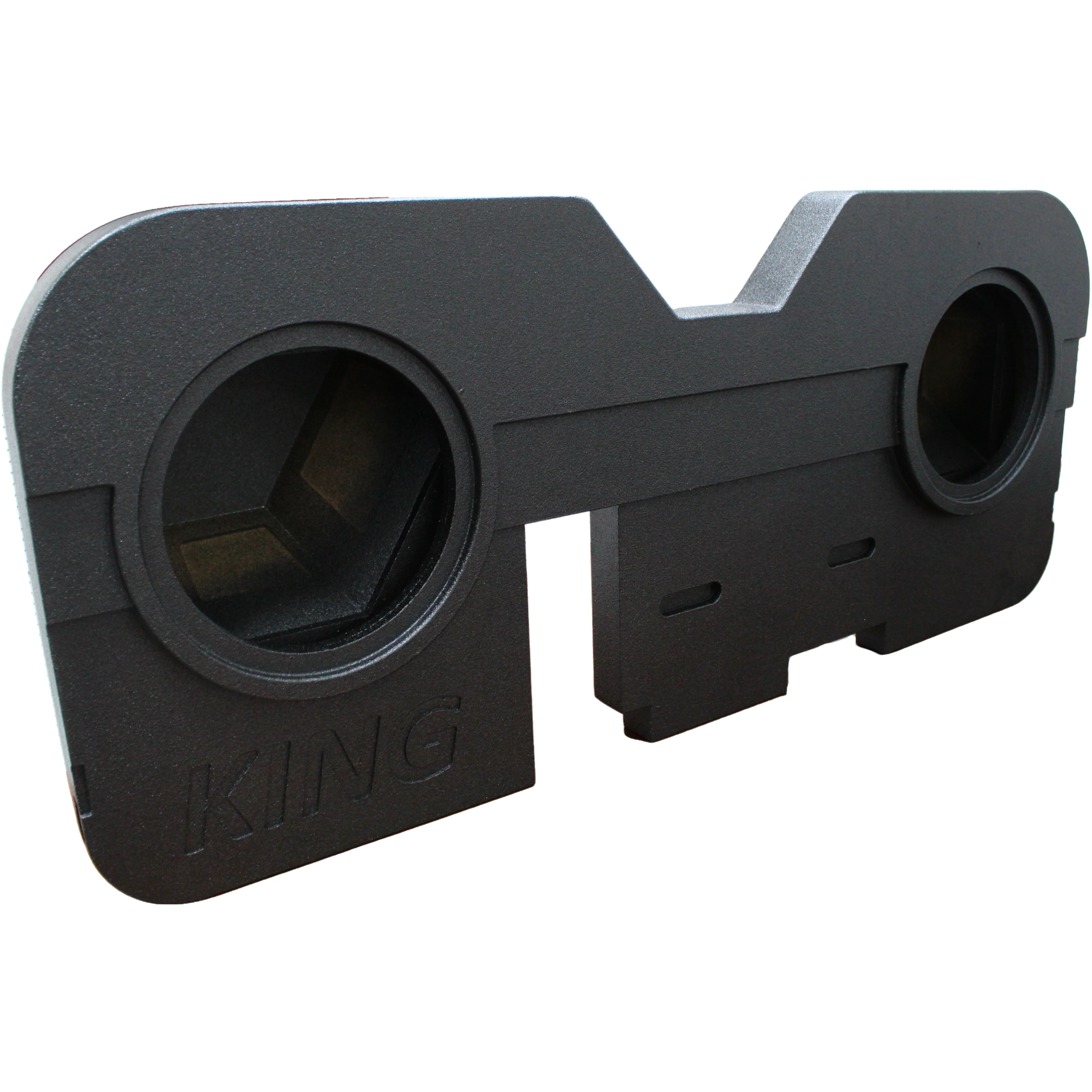 Dual 12" Ported Upfire Sprayed Finish King Box for 02-24 Ram 1500/2500/3500 - Image 2