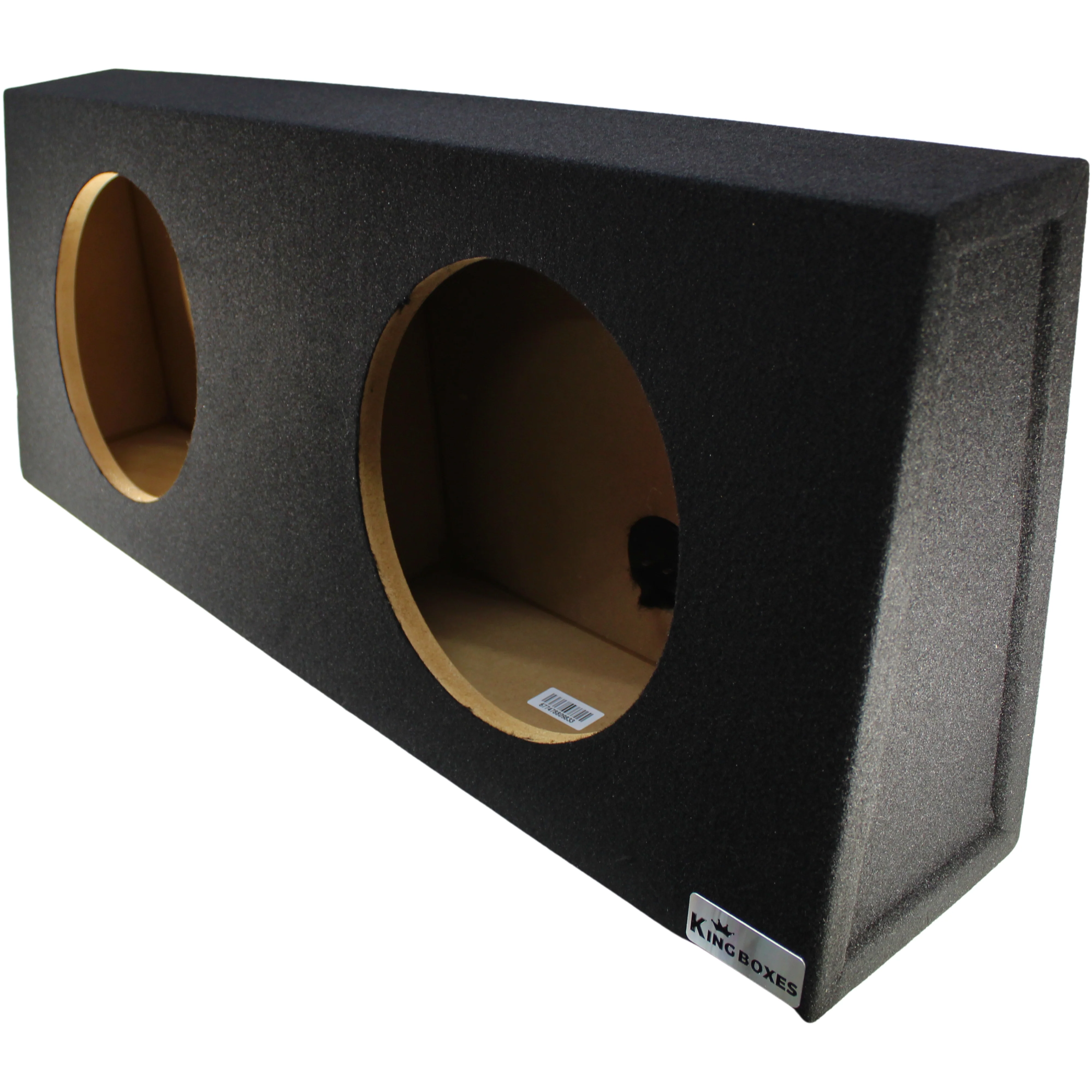 Dual 12" Wedge Style Sealed Carpet Finish Universal Truck Enclosure King Box - Image 3