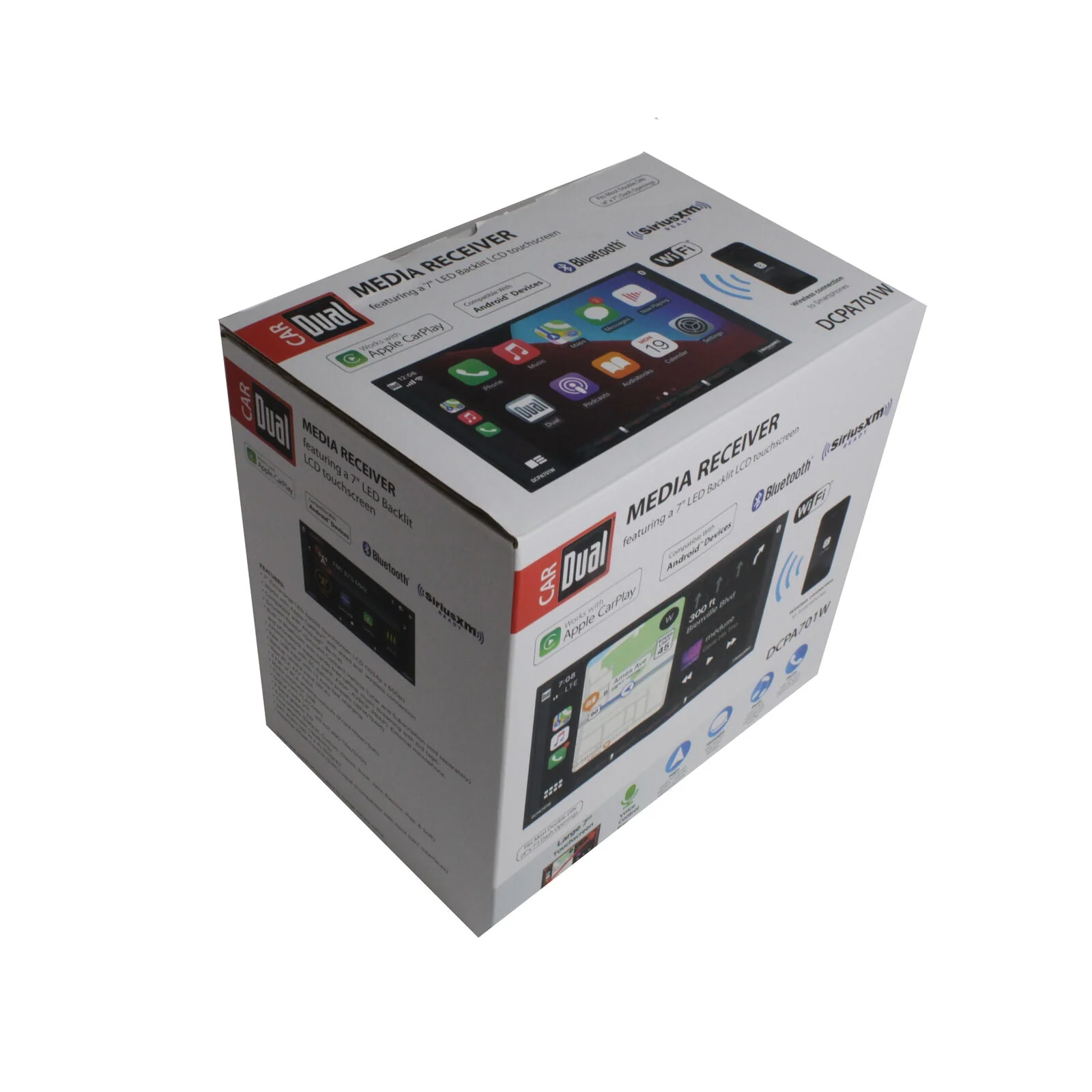Dual 7" LED/LCD Touchscreen Radio Apple Carplay Bluetooth Double Din WIFI - Image 8
