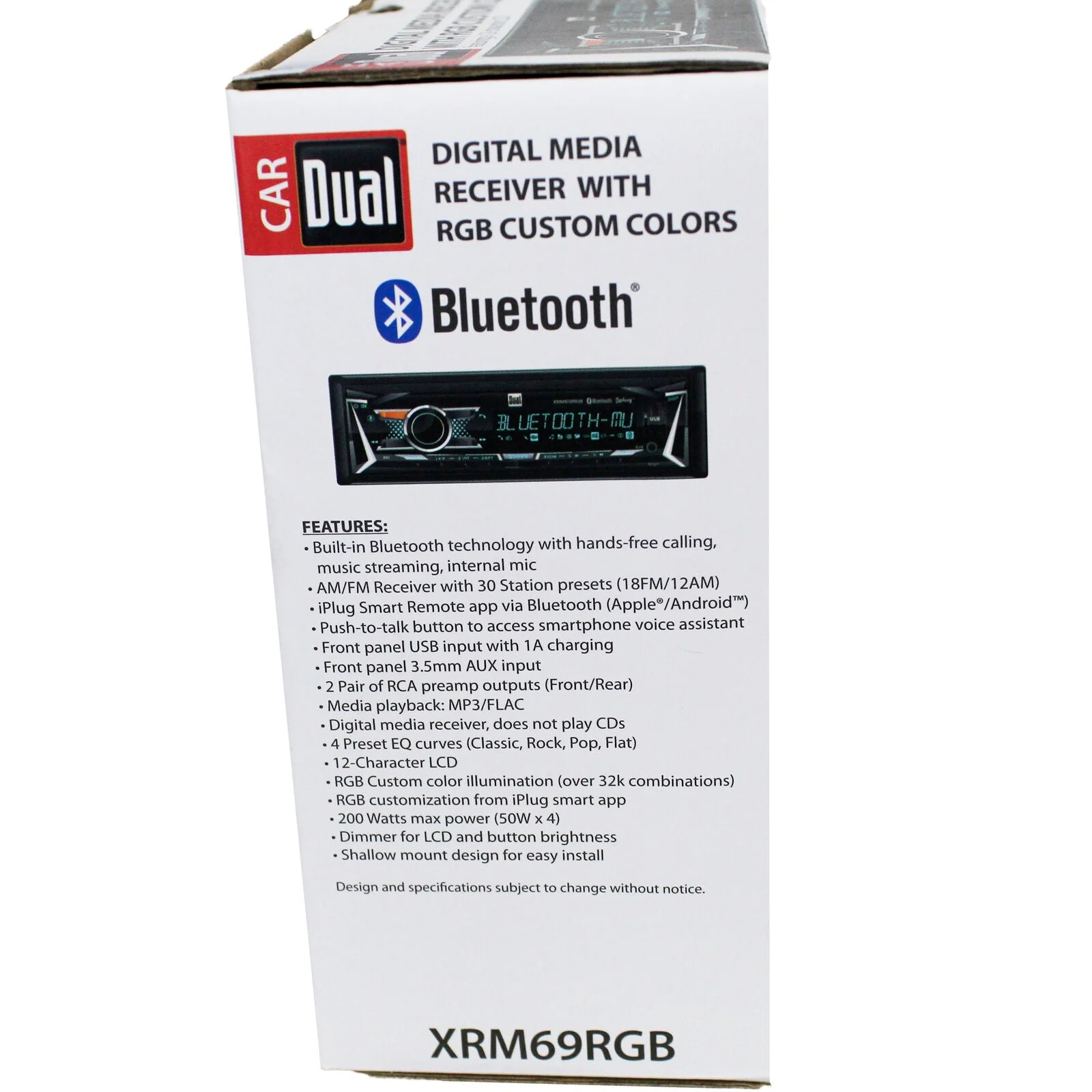 Dual XRM69RGB Single DIN AM/FM Digital Media Radio w/ Built-in Bluetooth - Image 5