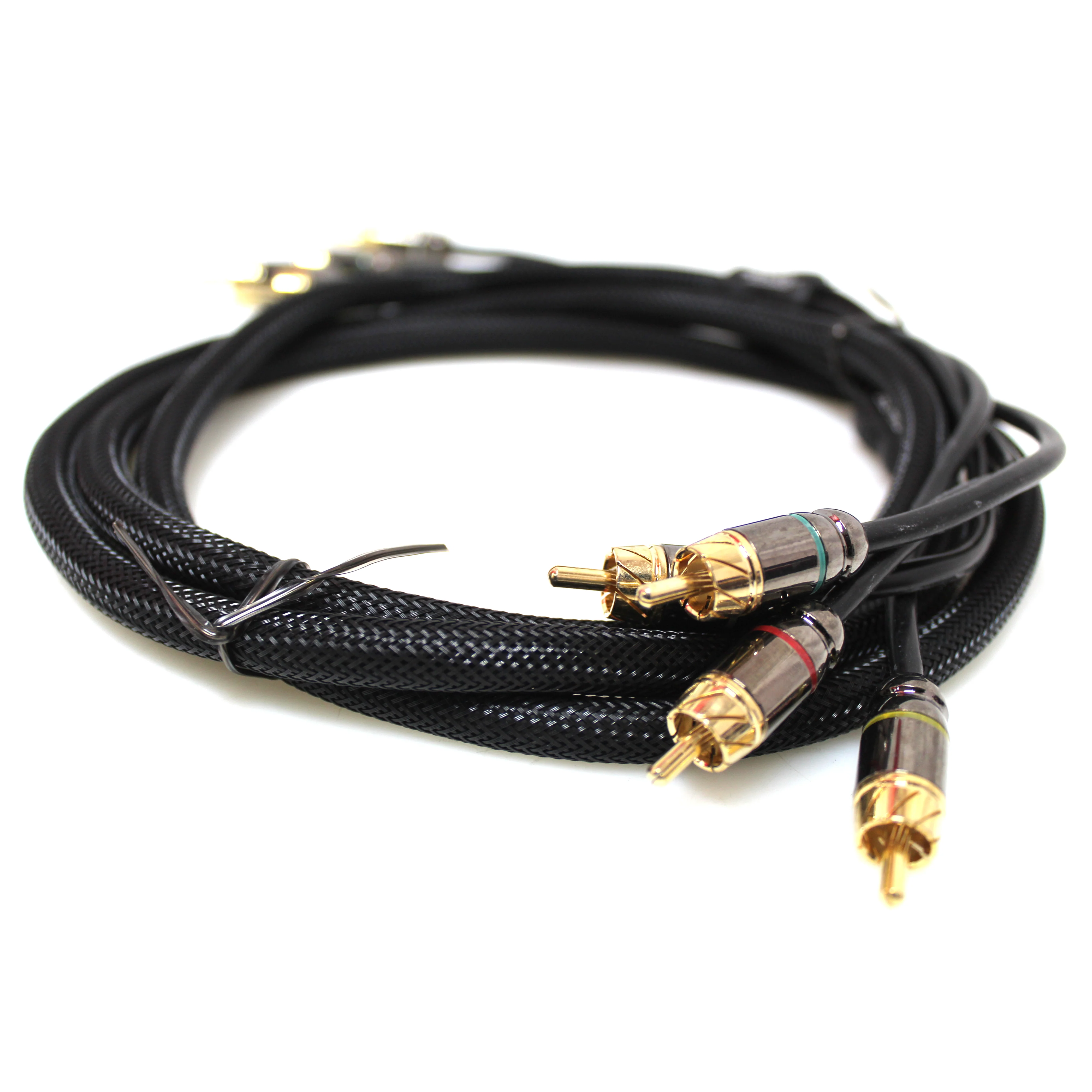 Full Tilt Audio HQ 6 Foot 4-Channel RCA Cable Gold Plated Connectors - Image 2