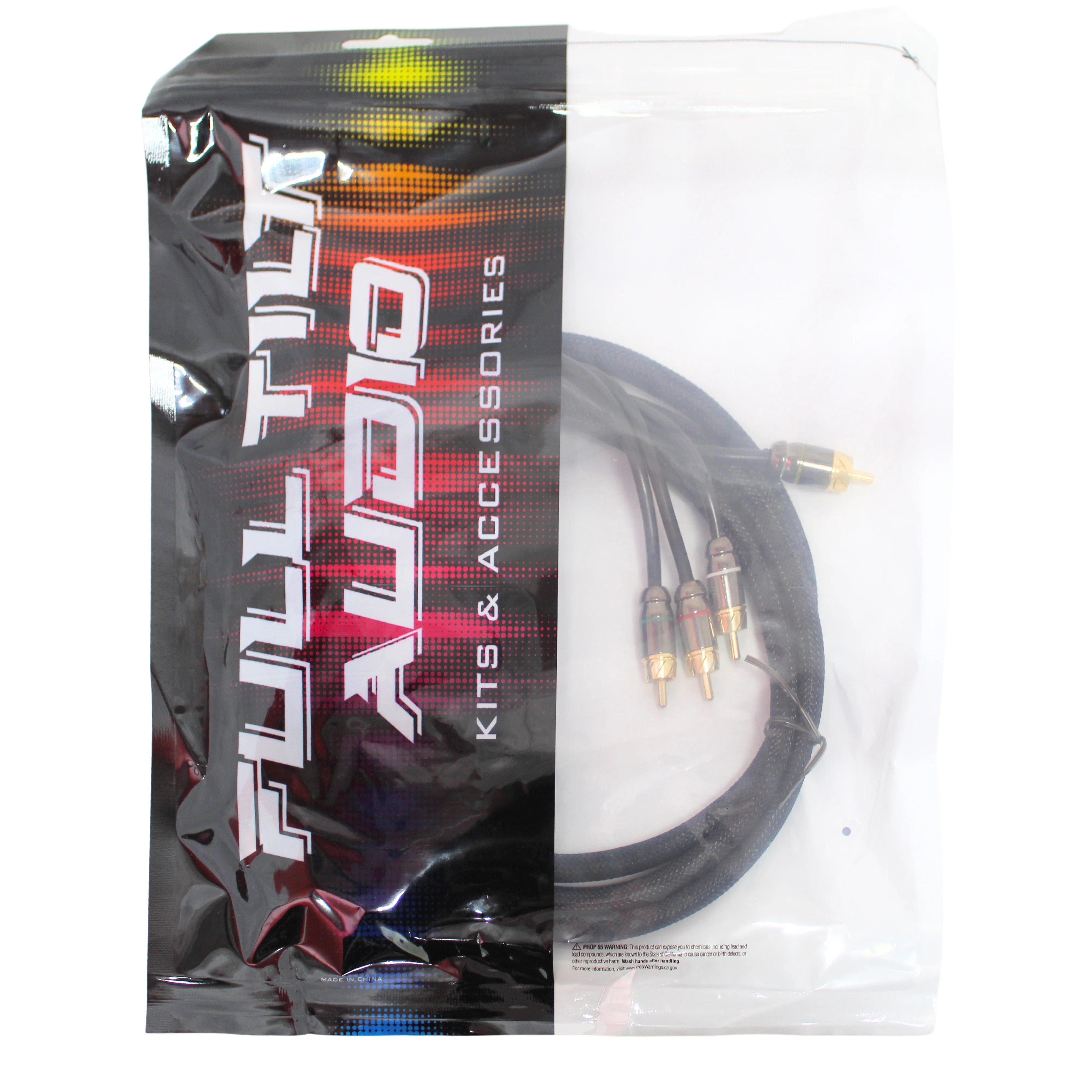 Full Tilt Audio HQ 6 Foot 4-Channel RCA Cable Gold Plated Connectors - Image 3