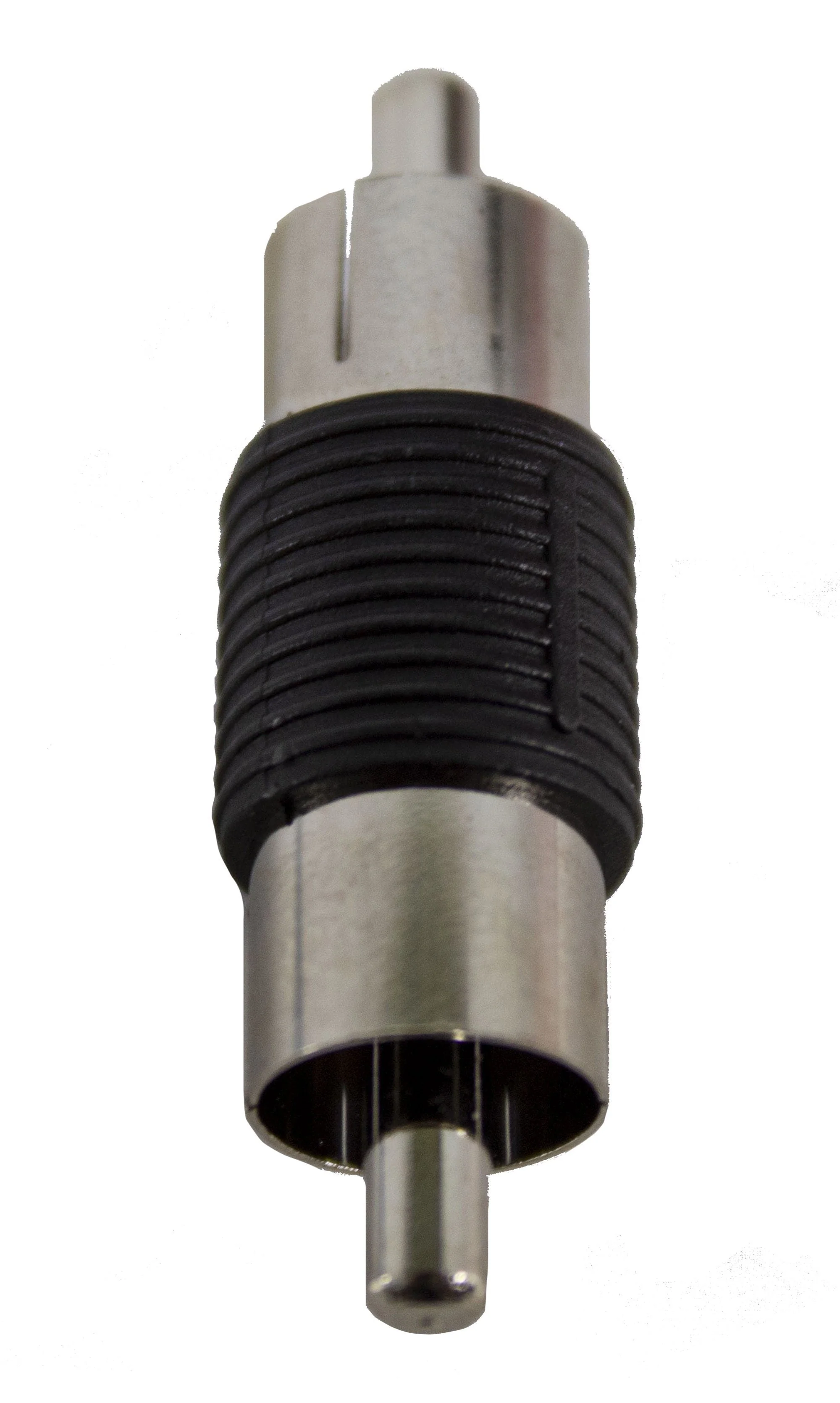 Install Bay Male-to-Male RCA Nickel Barrel Connectors RCA100-BM Pack of 25 - Image 2