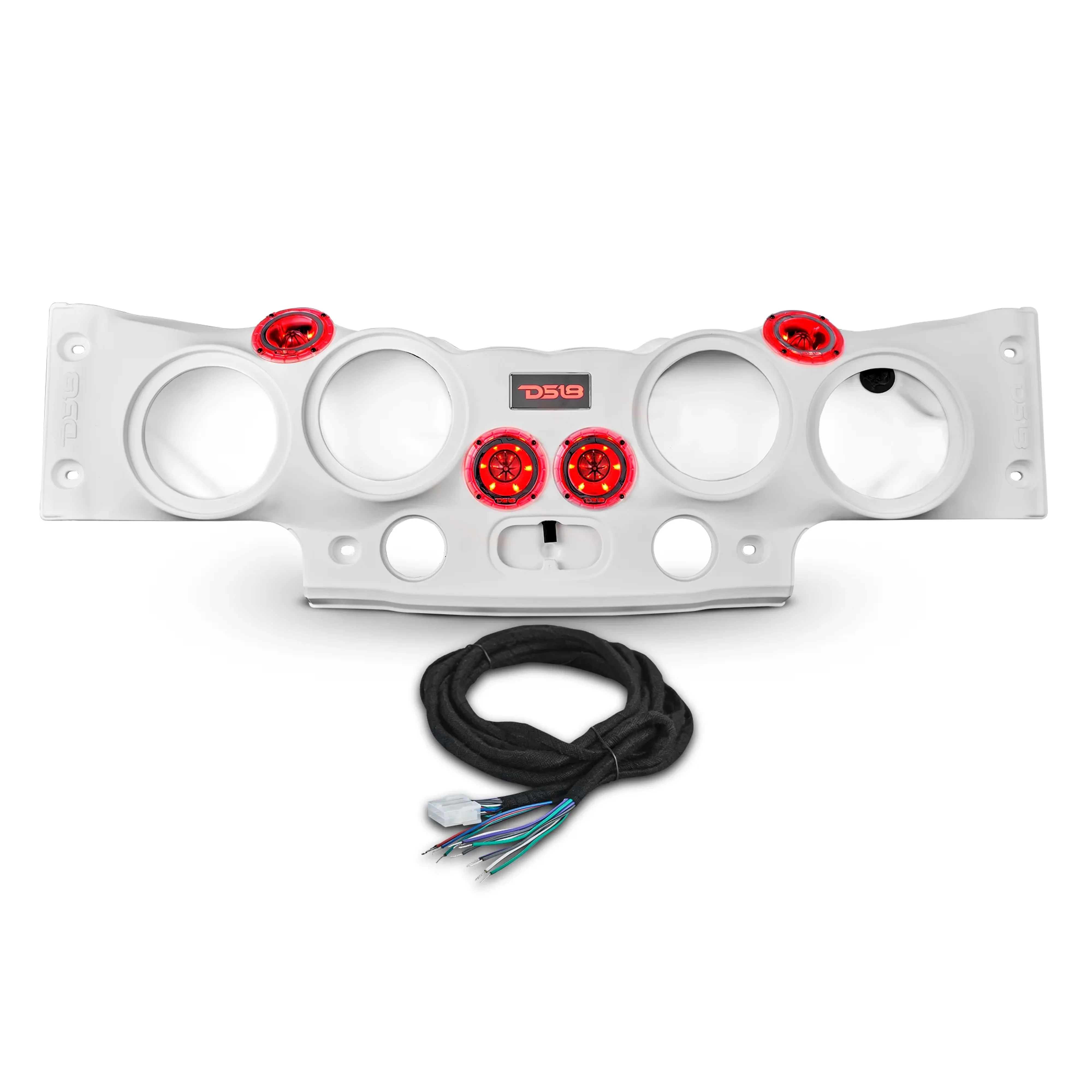 Jeep Wrangler Overhead Sound Bar System w/ 4 Tweeters and 2 Drivers JK JKU - Image 2