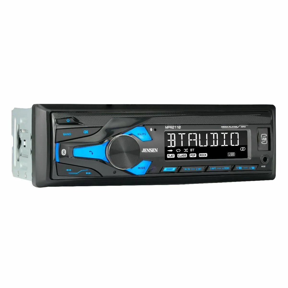 Jensen MPR2110 Single Din Bluetooth AM/FM MP3 USB/AUX Digital Car Stereo - Image 2