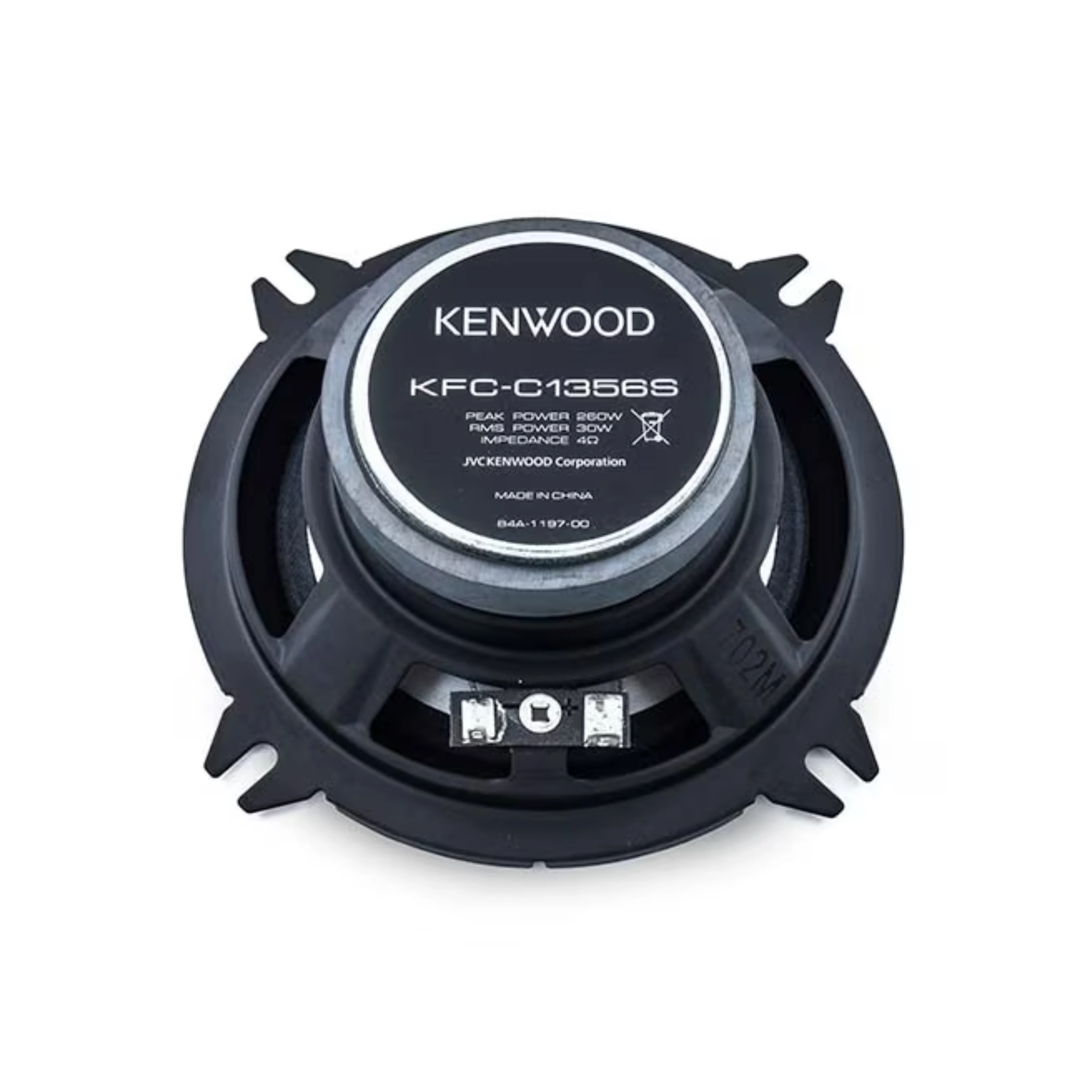 Kenwood 30W RMS 4 Ohm 5.25" Dual Cone Coaxial Car Audio Speakers Pair KFC-C1356S - Image 5