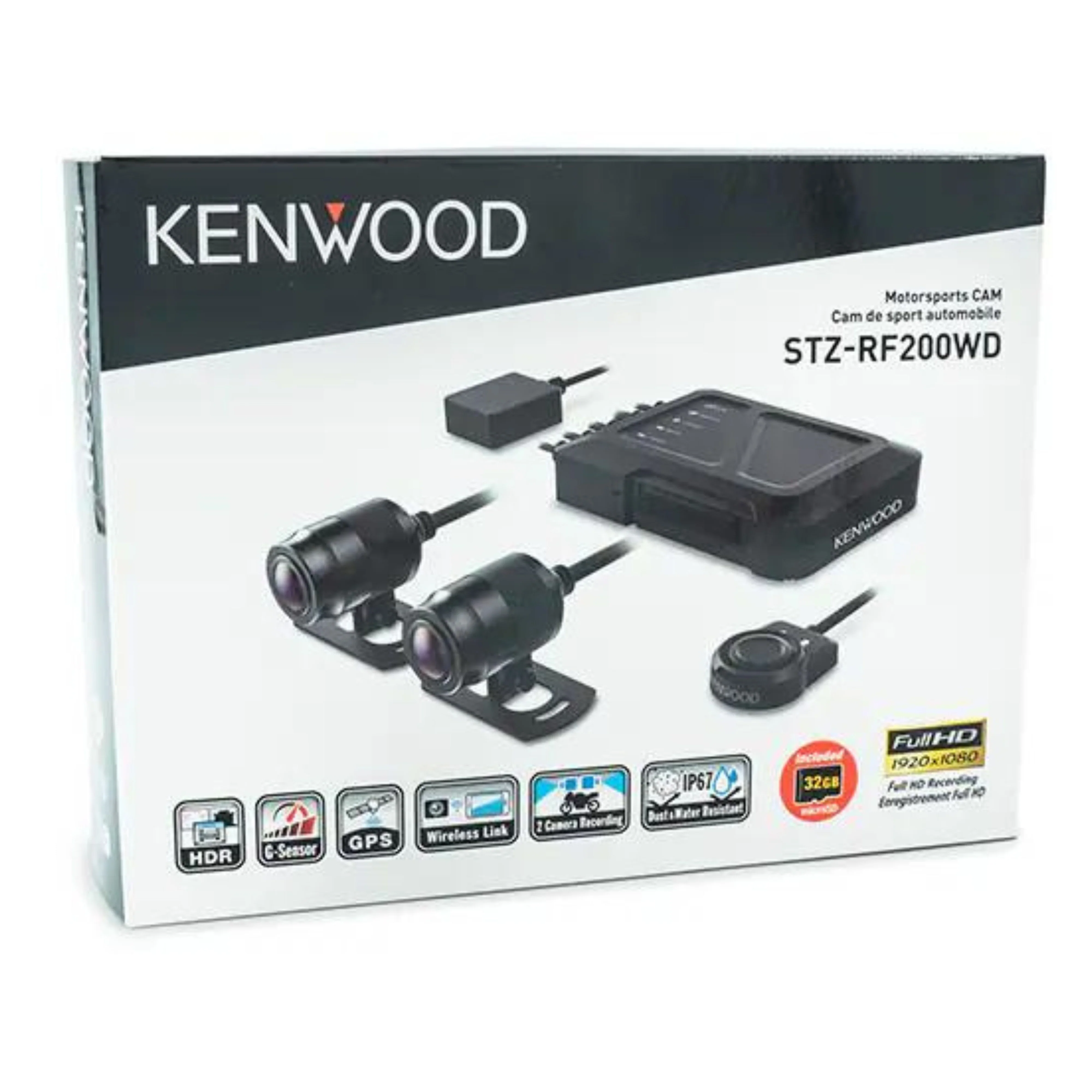 Kenwood 2MP HD Dashcam W/ GPS & Rearview Camera | Kenwood x2 3M Extension cables - Image 4