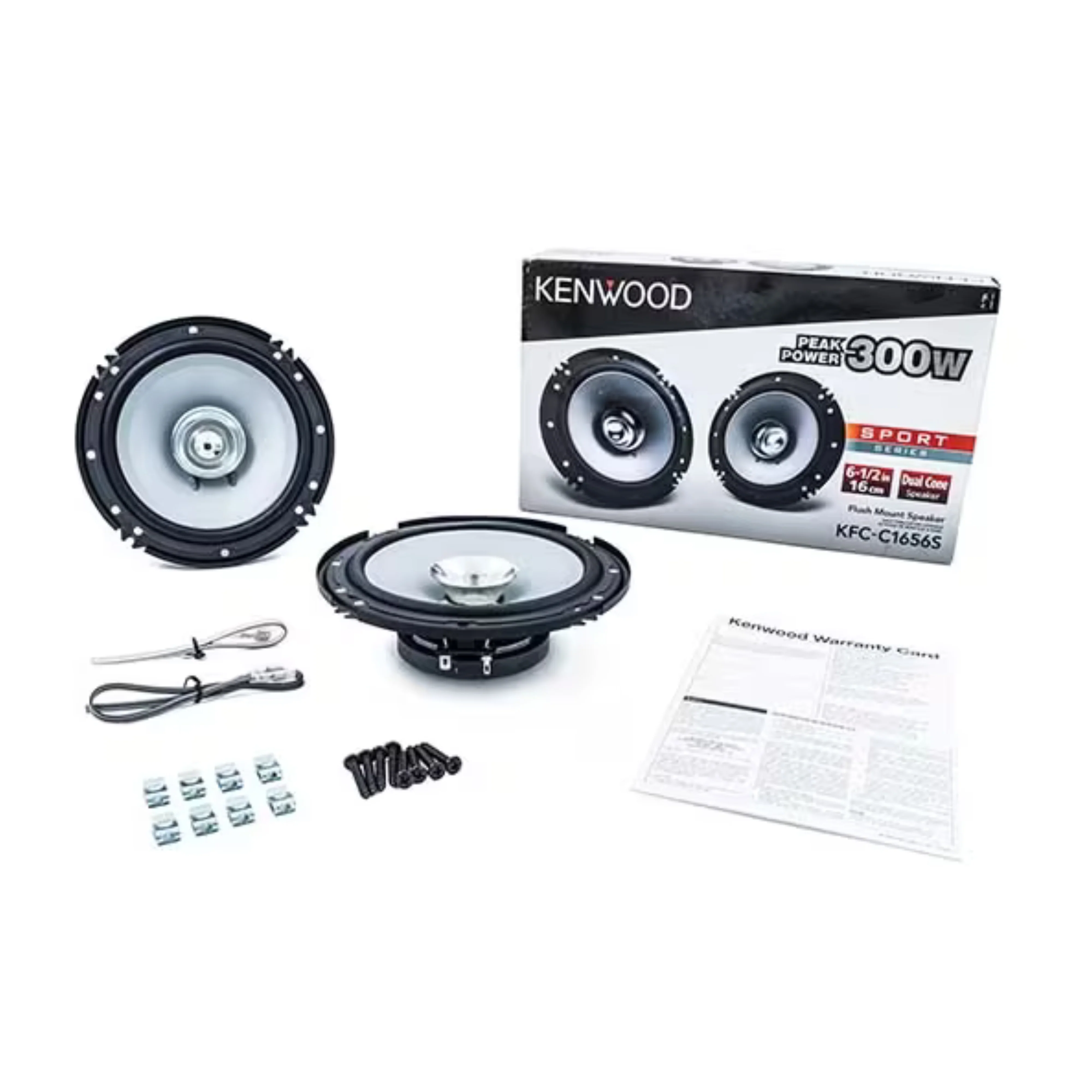 Kenwood 300 Watt 6.5-Inch Dual Cone Stereo Car Audio Speaker Pair KFC-1656S - Image 6
