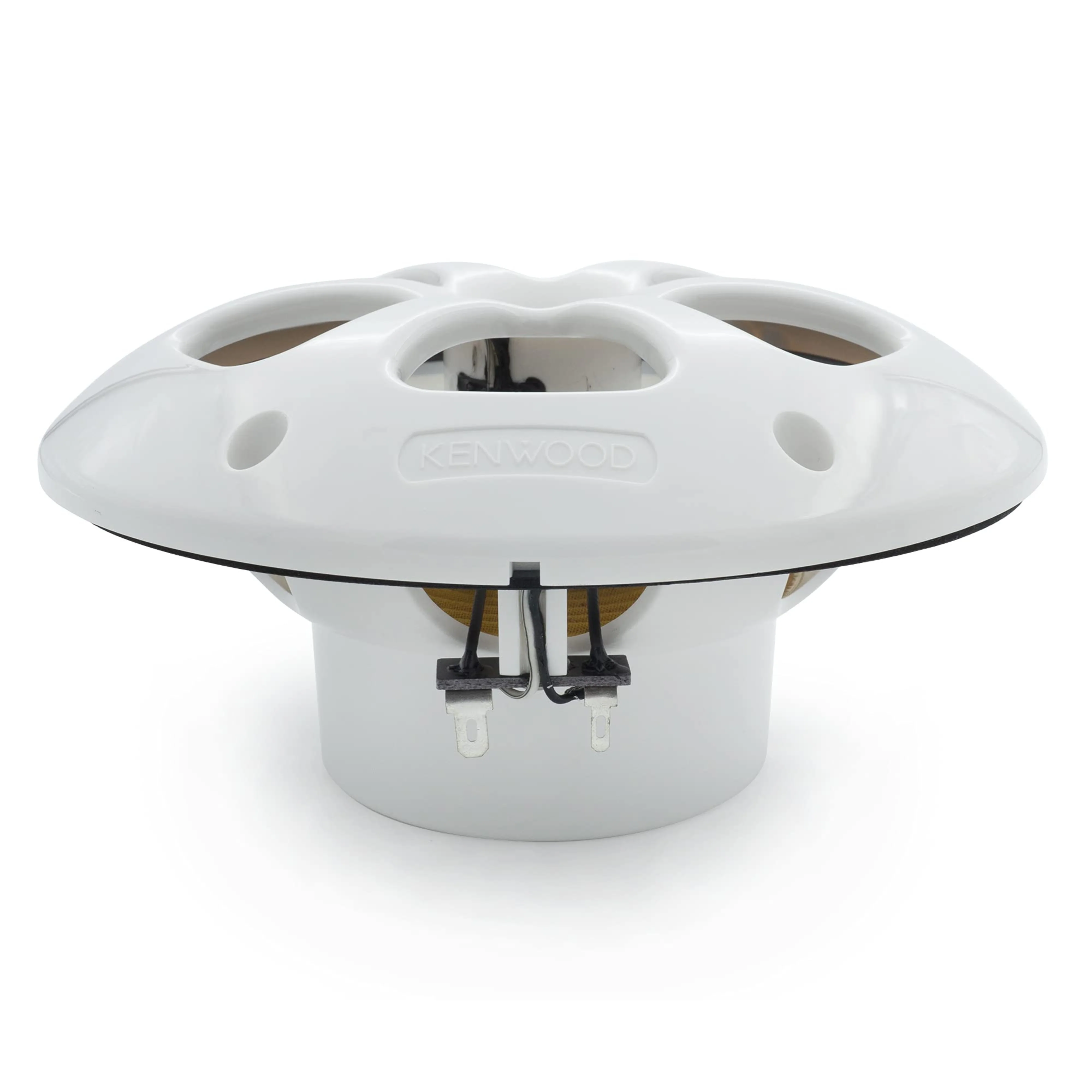 Pair of White Kenwood 6.5" 30W RMS 4-Ohm 2 Way Coaxial Marine Speakers - Image 4