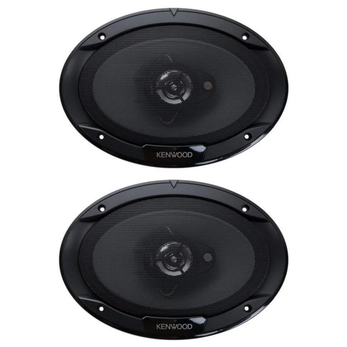 Pair of Kenwood 6 x 9 Inch 400-Watt 3-Way Flush Mount Coaxial Car Speaker