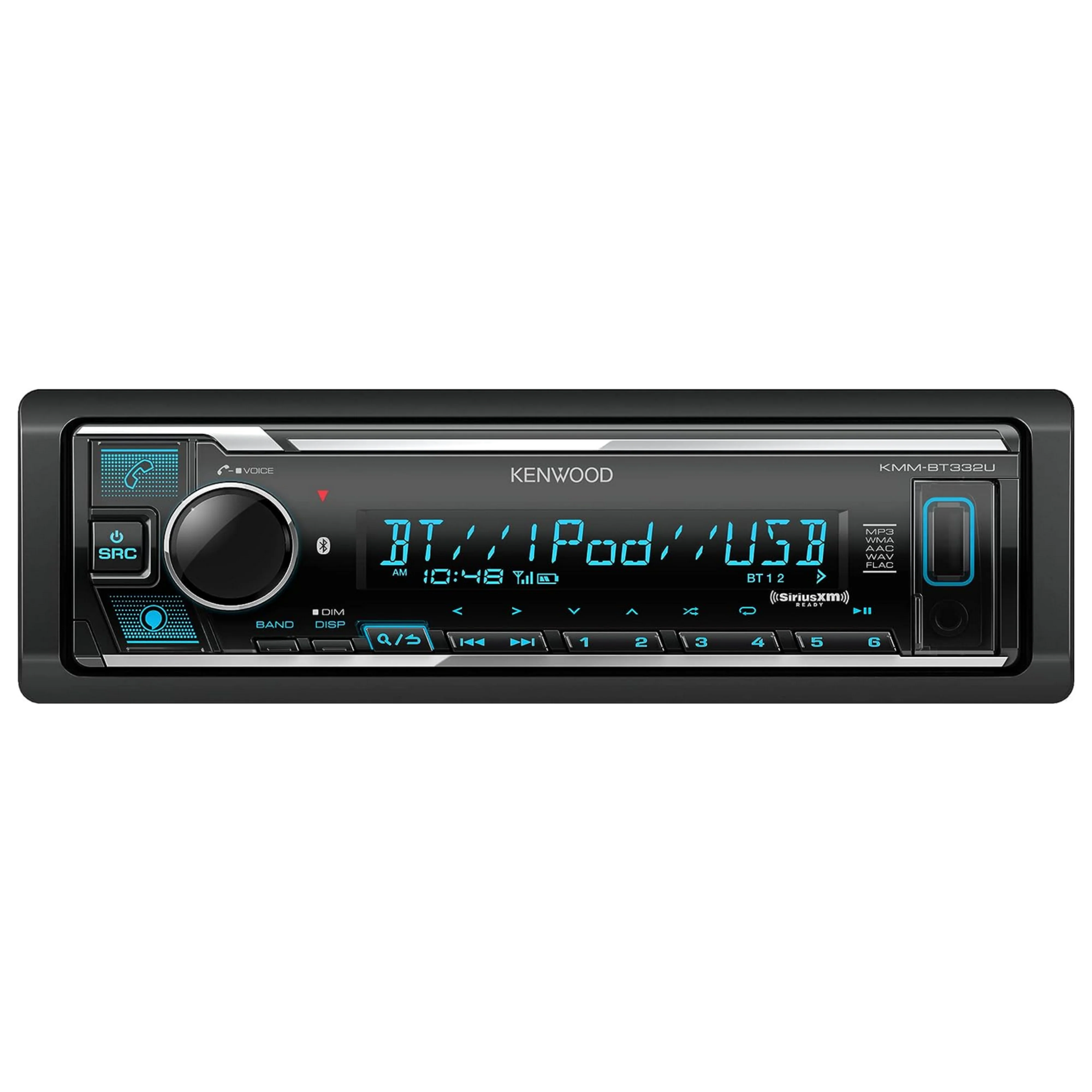 Kenwood Bluetooth Single DIN Car Stereo with USB Port, AM/FM Radio KMM-BT332U - Image 2