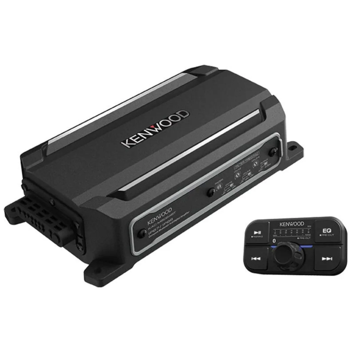 Kenwood Class D 4 Channel 2 ohm 600 Max Bluetooth Power Marine Amplifier