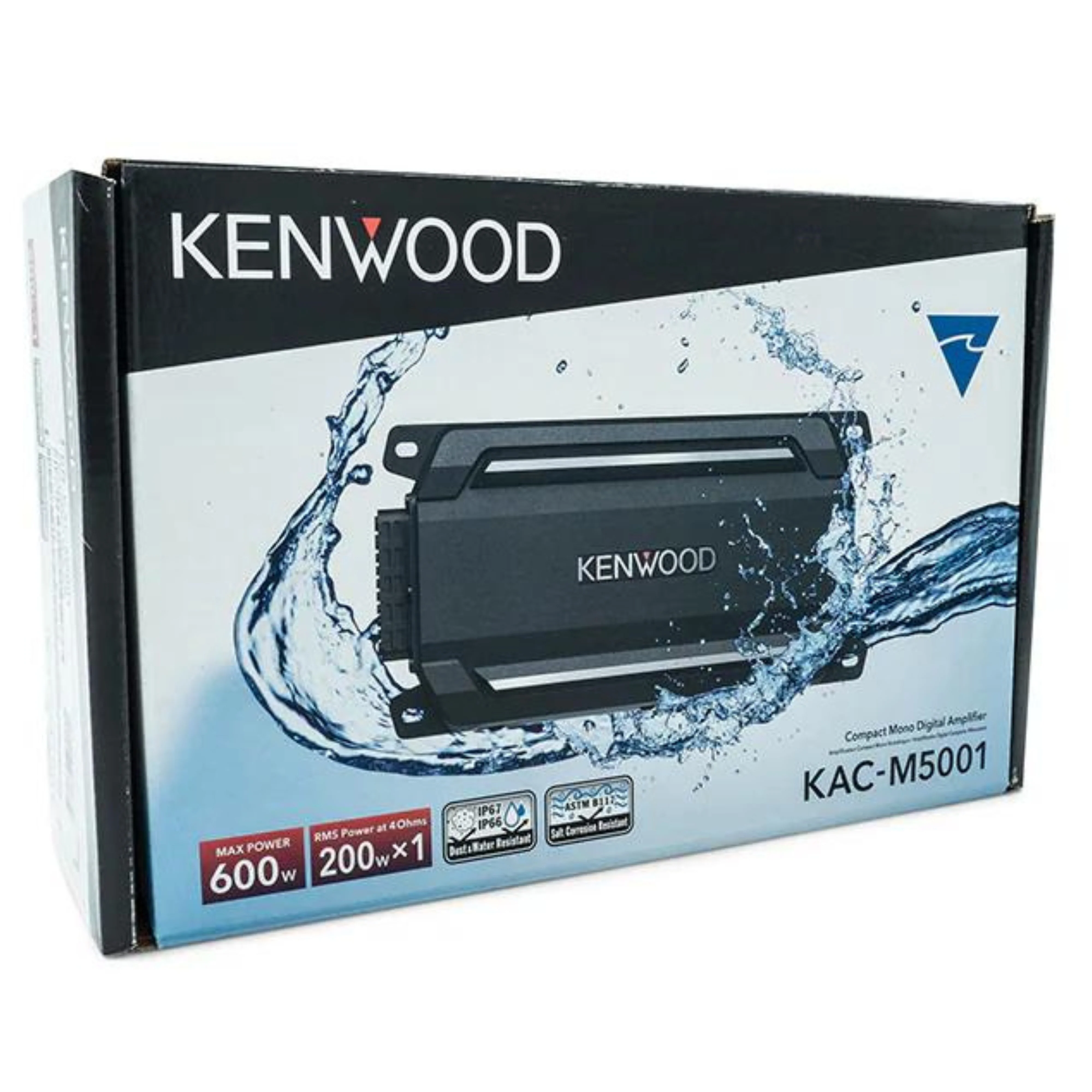 Kenwood Class D Compact Mono Block Digital Marine Amplifier 600 Watts 2 Ohm - Image 9