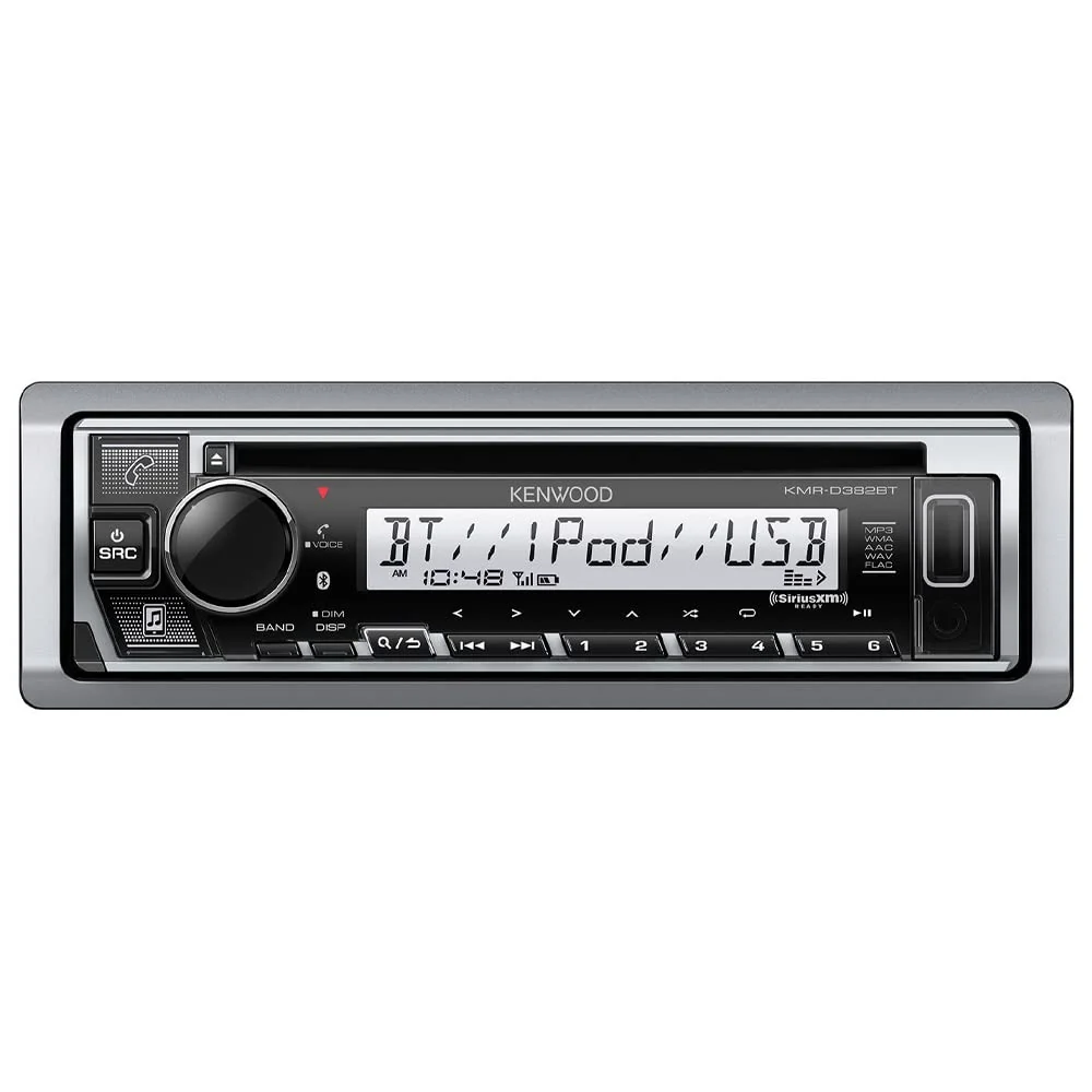 Kenwood Marine Audio Package w/ BT Stereo + 6.5" Boat Speakers Pair PKG-MR382BT - Image 2