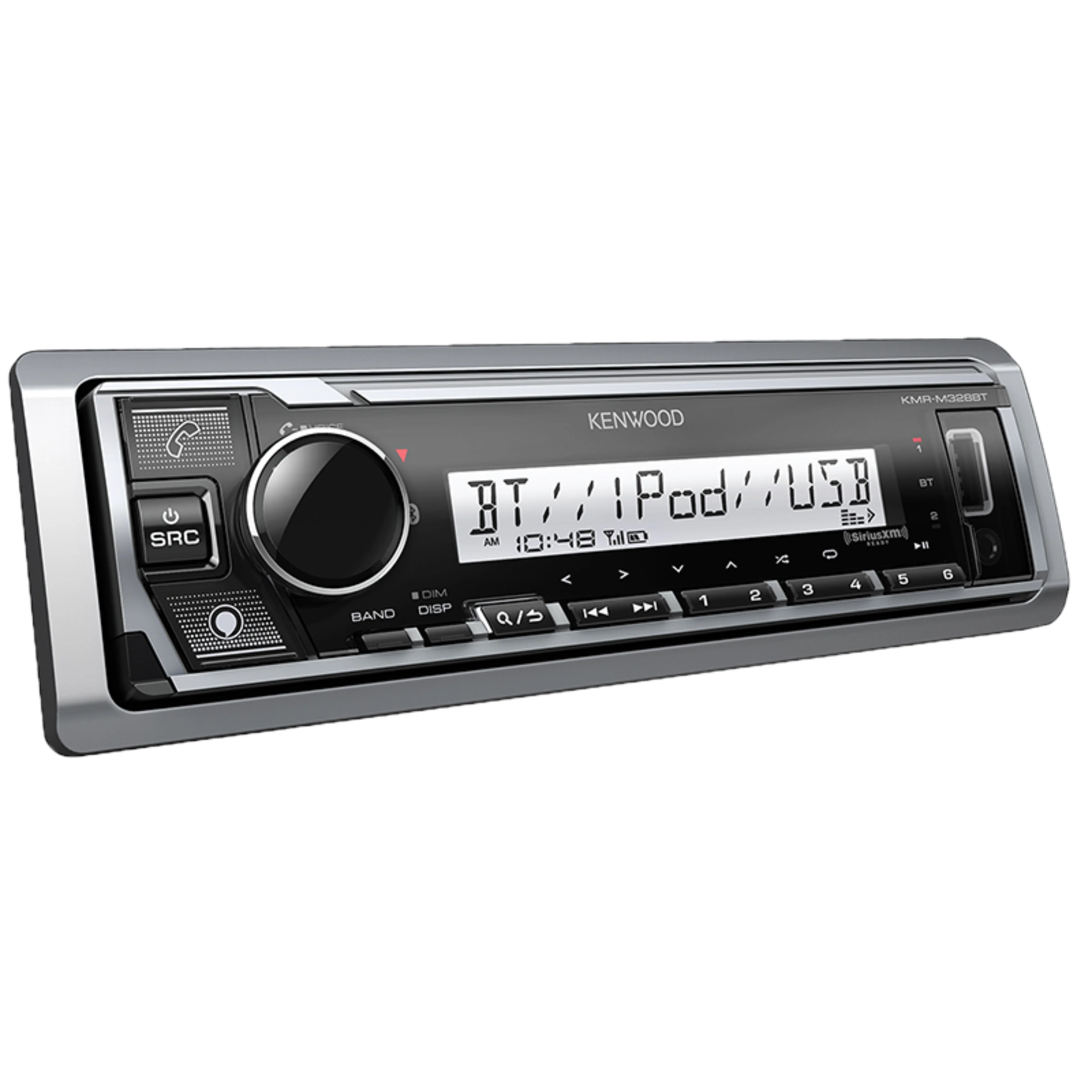 Kenwood Marine Bluetooth Single DIN Digital  Media Receiver KW-KMR-M328BT